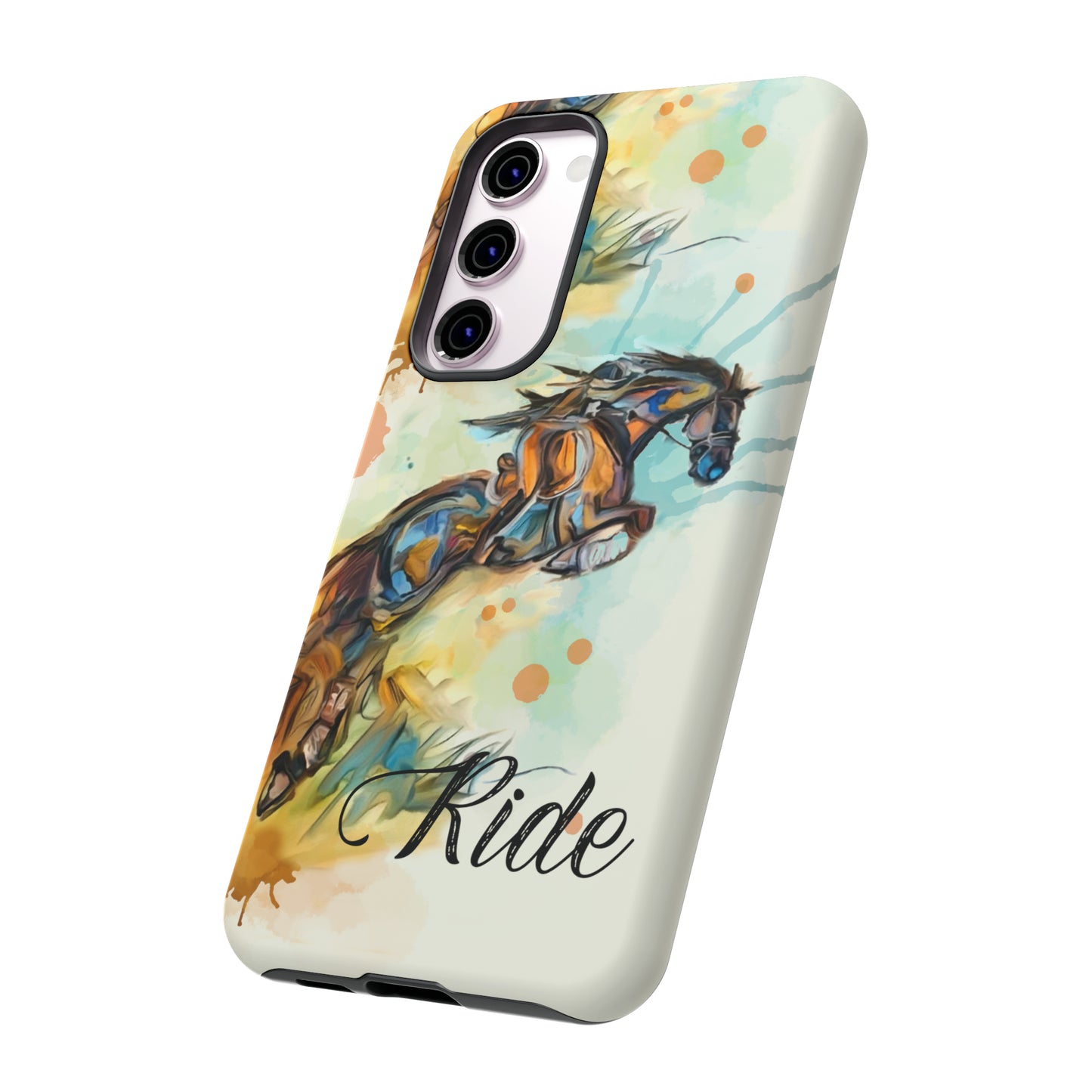 Water color Hunter Jumper Horse arena Study Tough Case Phone Case.