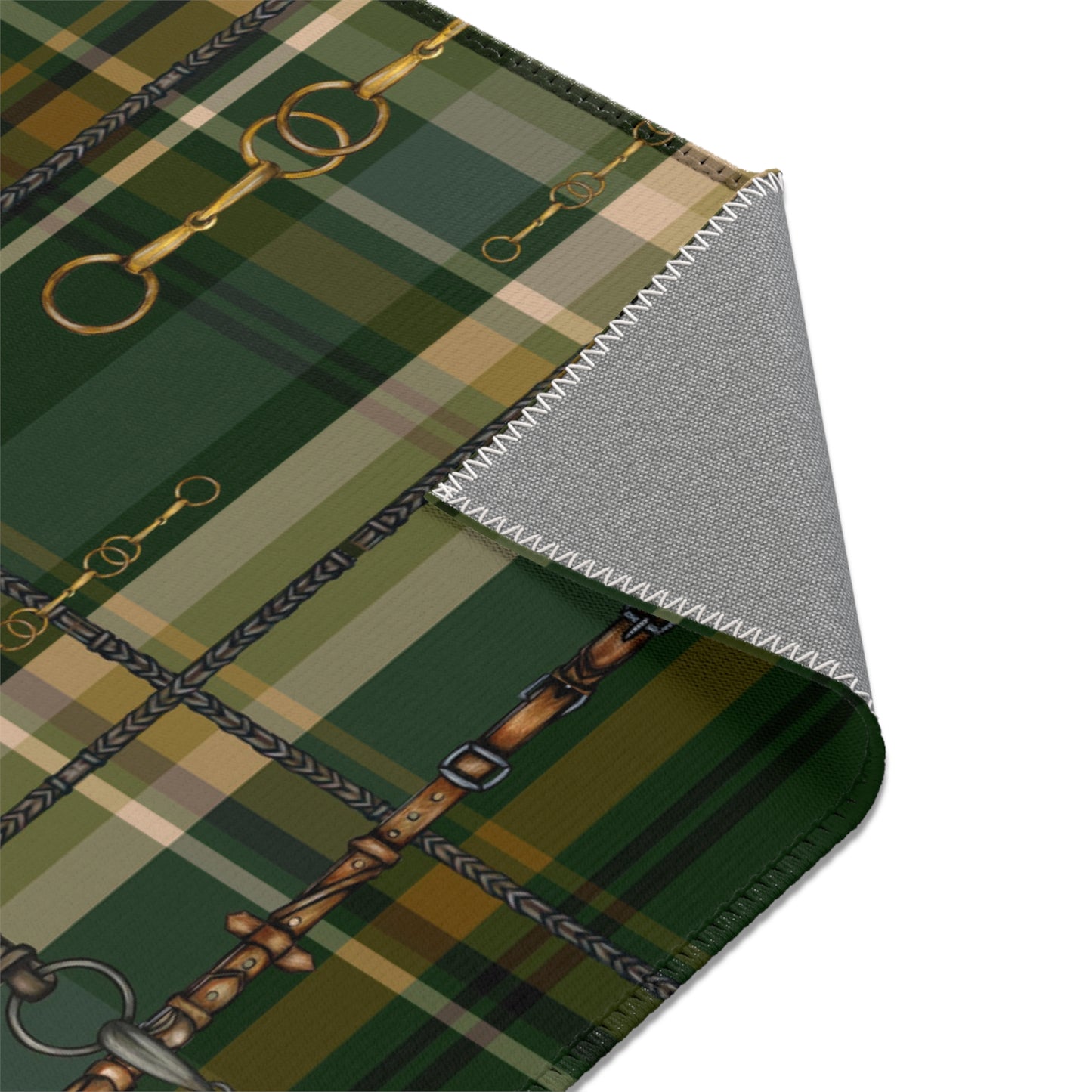 Copy of Bits and Reins Hunter Jumper Dressage Area Rug - Show Stall Mat - Tack Room Rug - Horse Lovers Gift - Practice your Test Dressage Rug