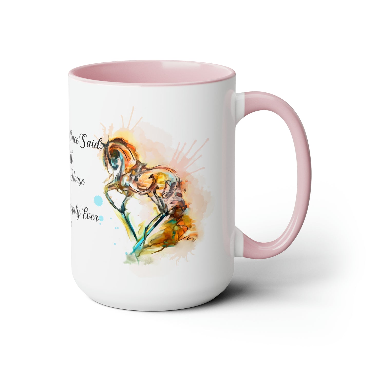 Copy of Copy of Pegasus Water color art . Horse Lover Gift -Two-Tone Coffee Mugs, 15oz