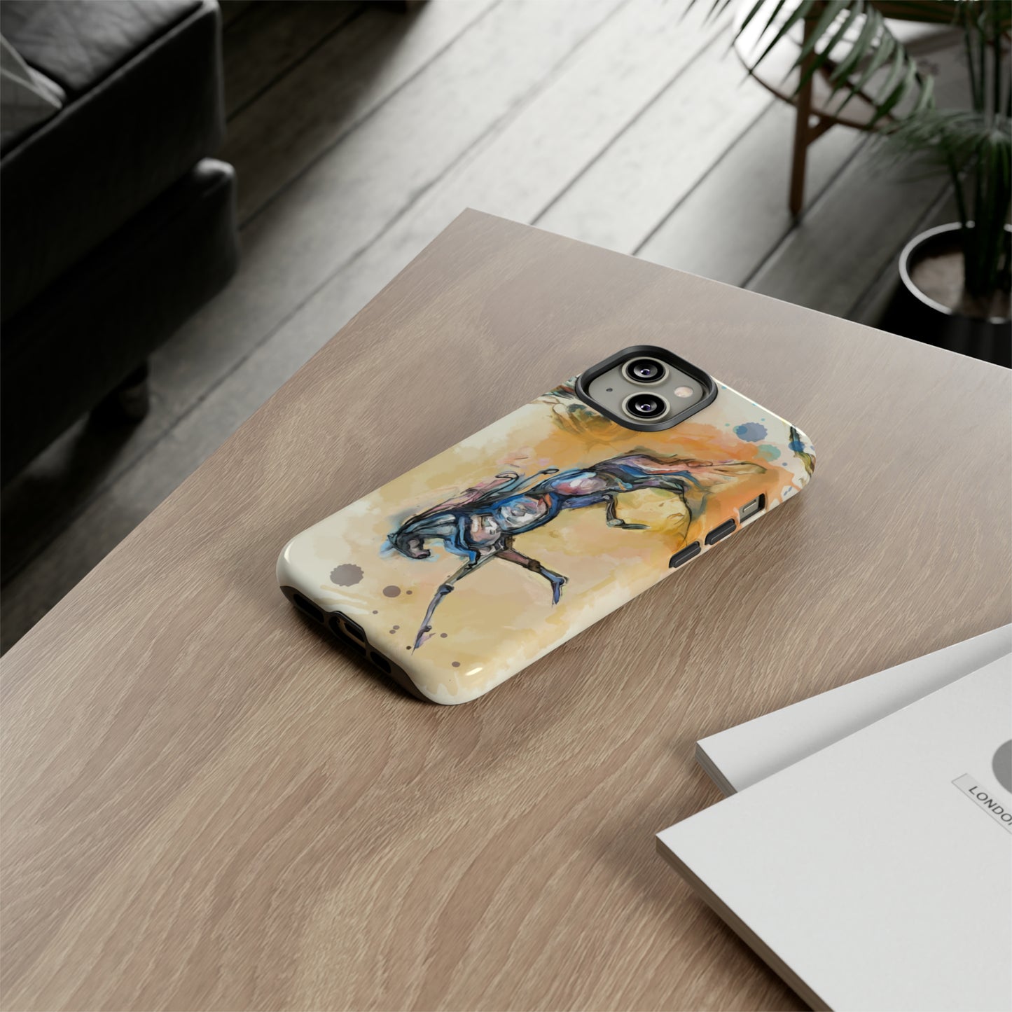 Watercolor Horse Horse Lover Gift Study Tough Case Phone Case.