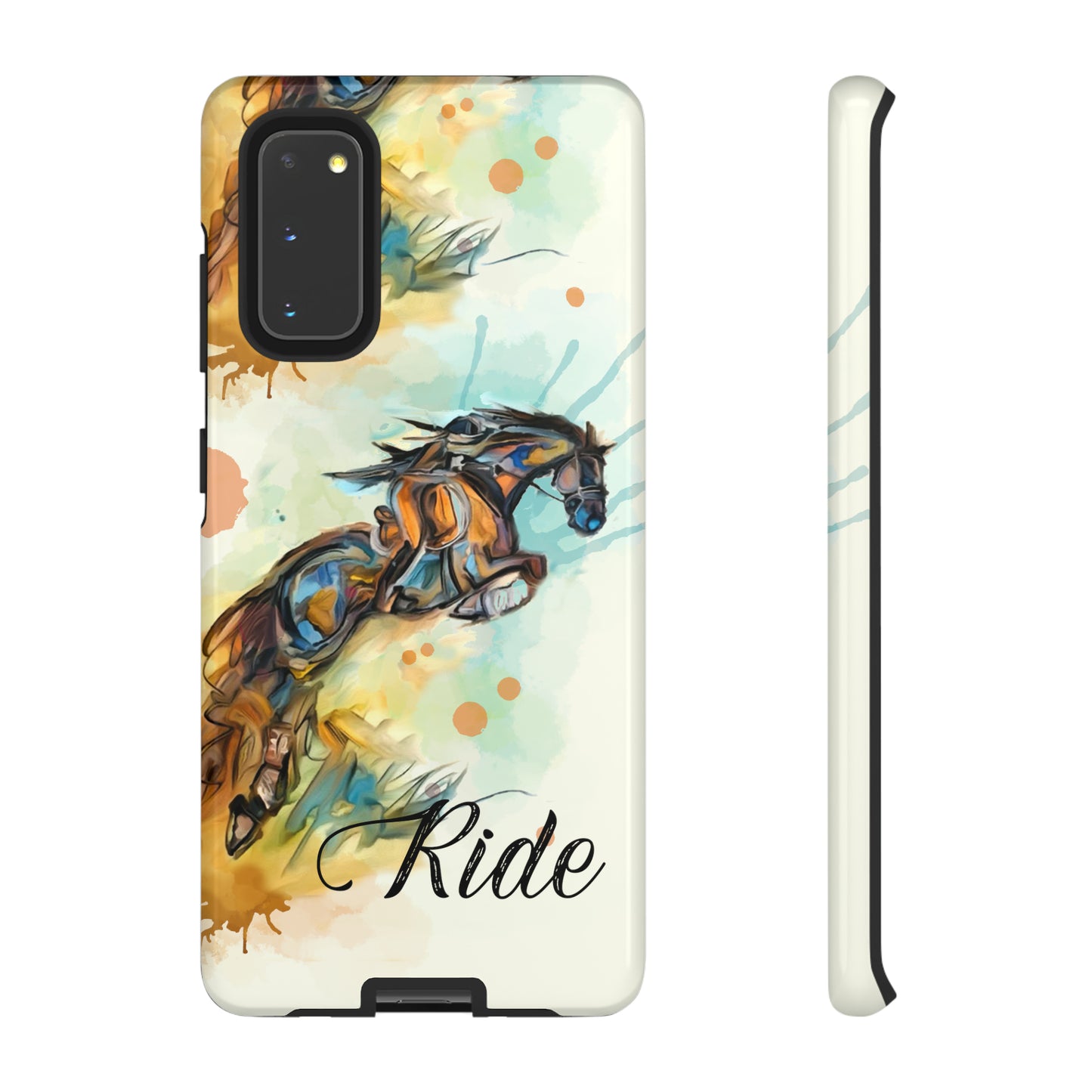 Water color Hunter Jumper Horse arena Study Tough Case Phone Case.