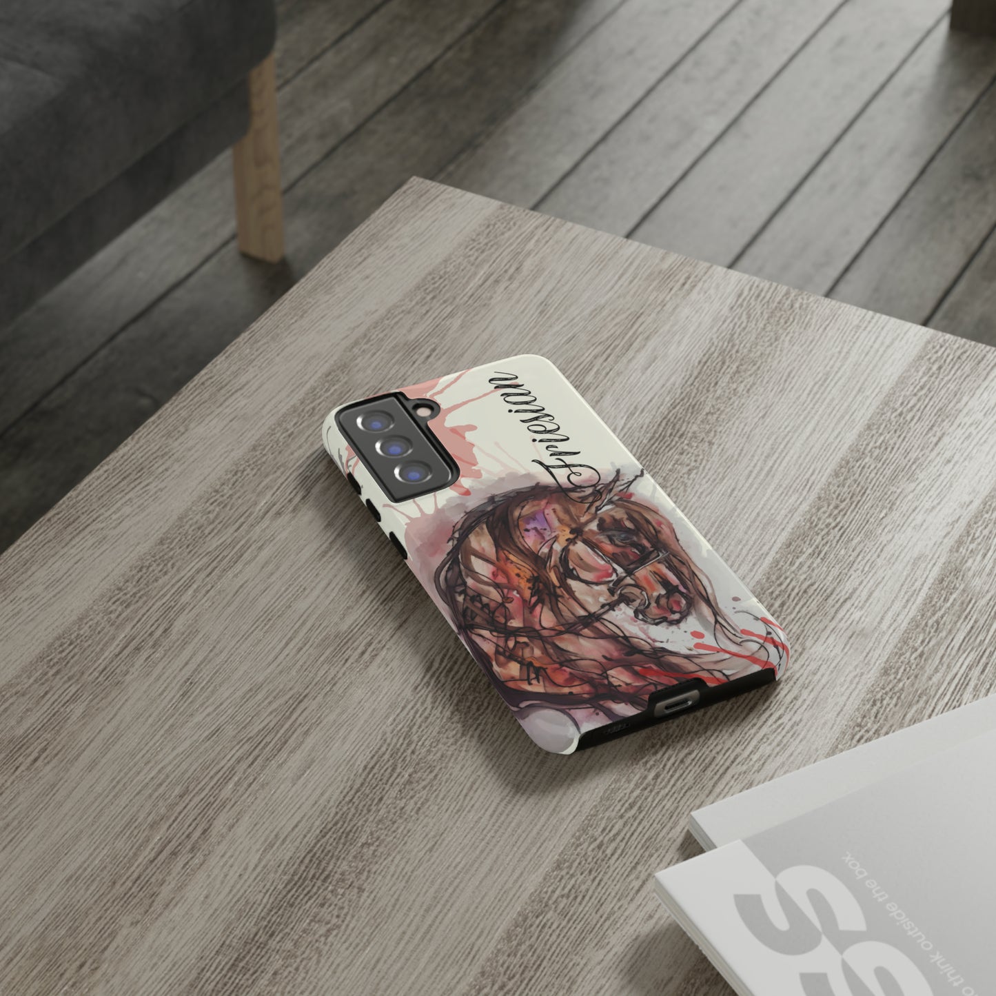 Friesian Watercolor Flower crown Horse Horse Lover Gift Study Tough Case Phone Case.