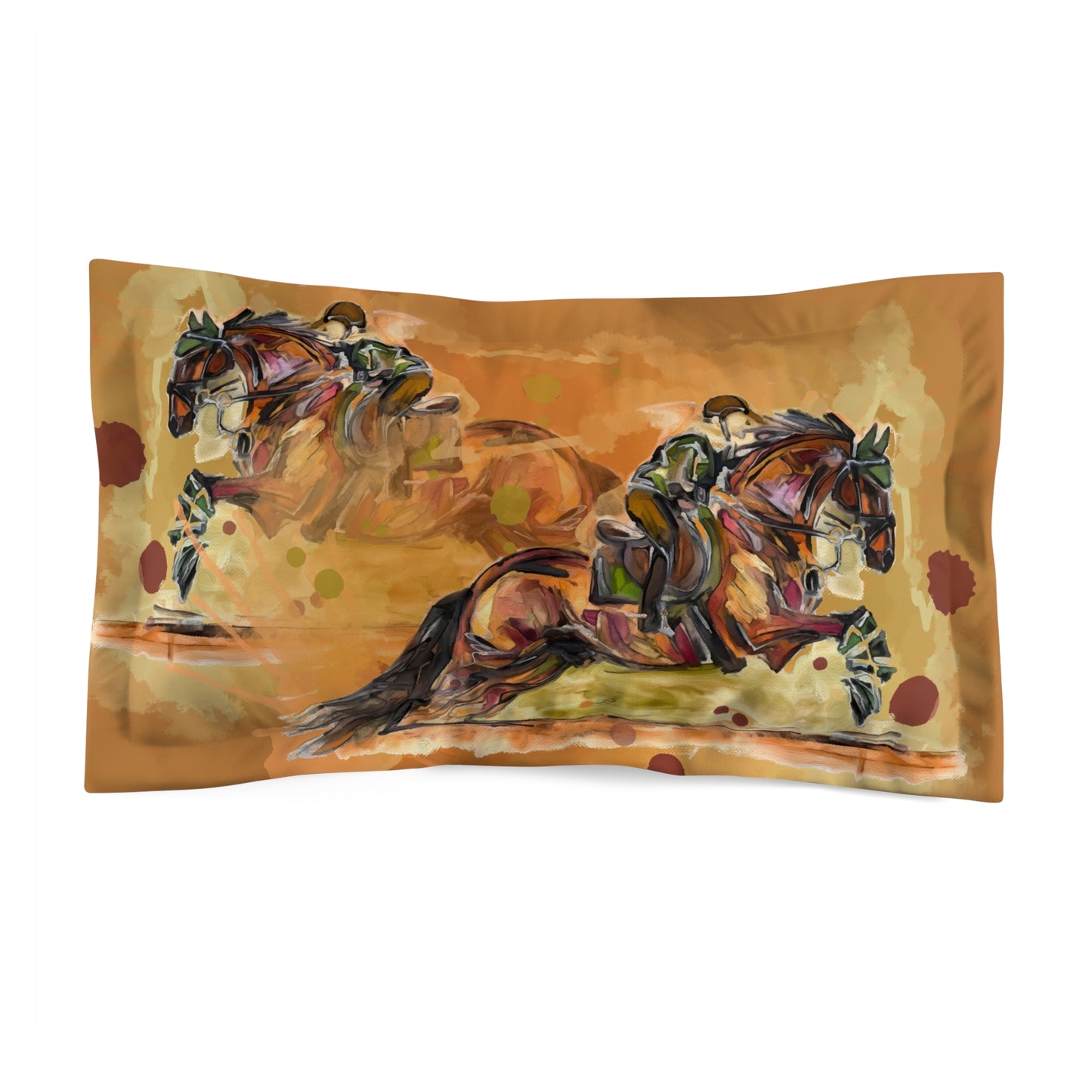 Hunter Jumper Fox and Hound Equestrian Pillow Sham