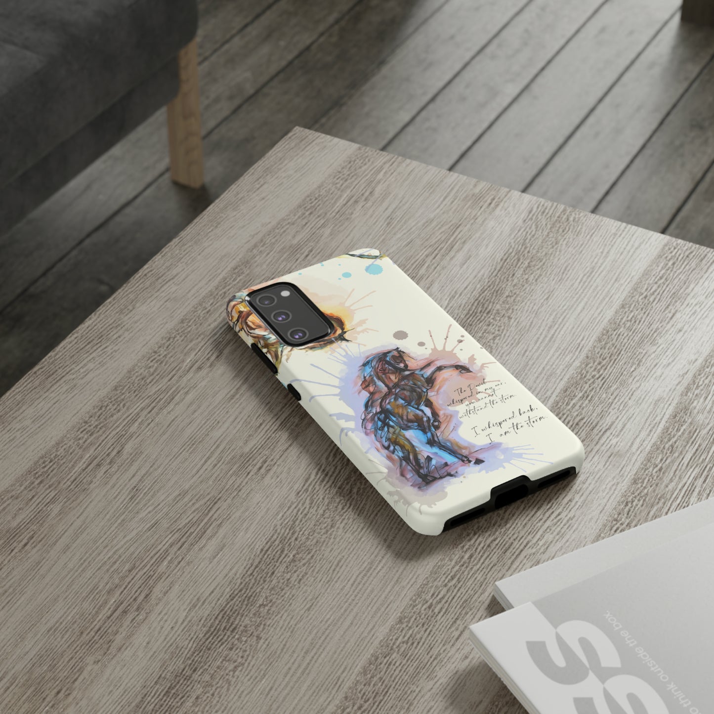 Inspirational Watercolor Horse Horse Lover Gift Study Tough Case Phone Case.