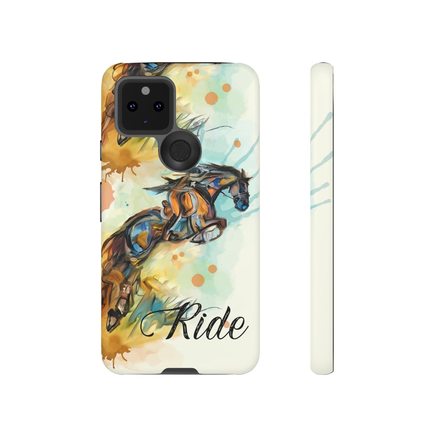 Water color Hunter Jumper Horse arena Study Tough Case Phone Case.
