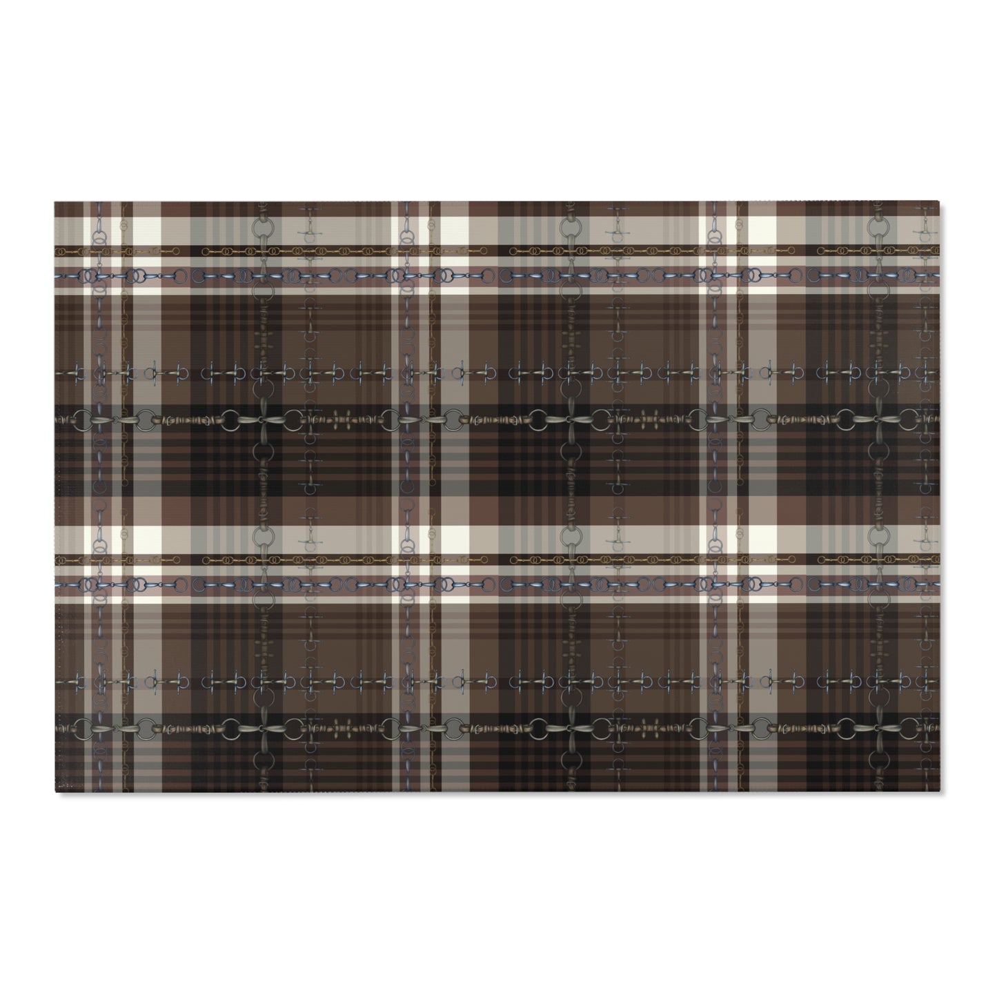 Bits and Reins Hunter Jumper Dressage Area Rug - Show Stall Mat - Tack Room Rug - Horse Lovers Gift - Practice your Test Dressage Rug