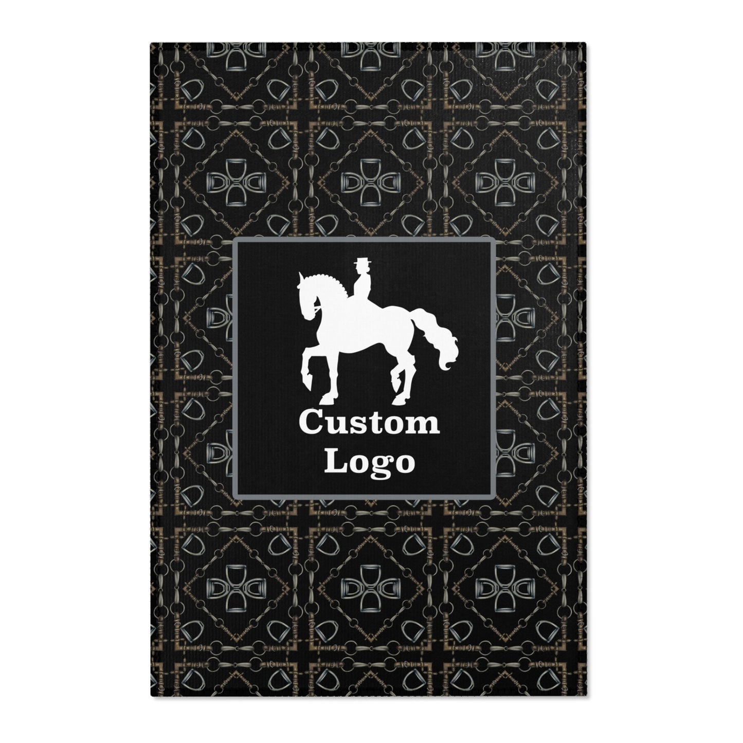 Customizable Geometric Bit Area Rug