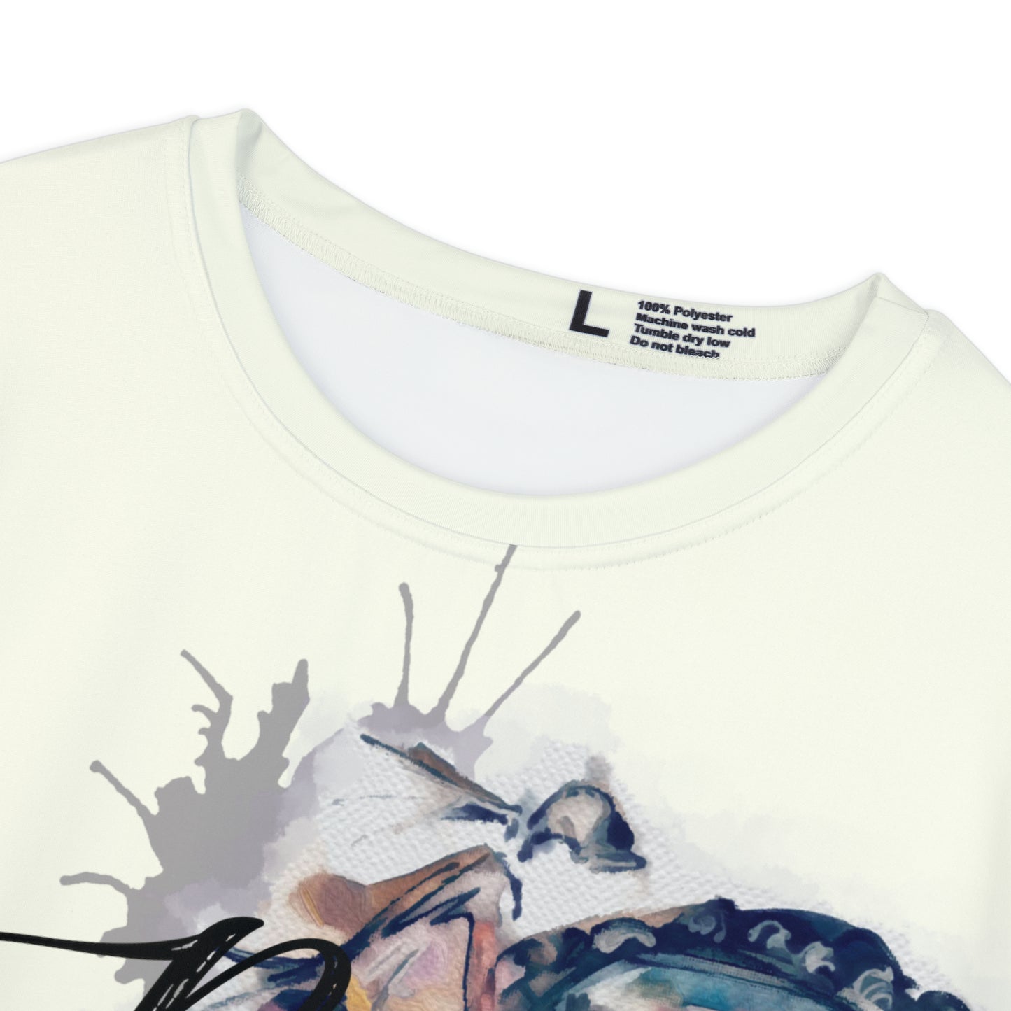 Jumping Horse Watercolor Shoulder-in Women's Short Sleeve Shirt (AOP)