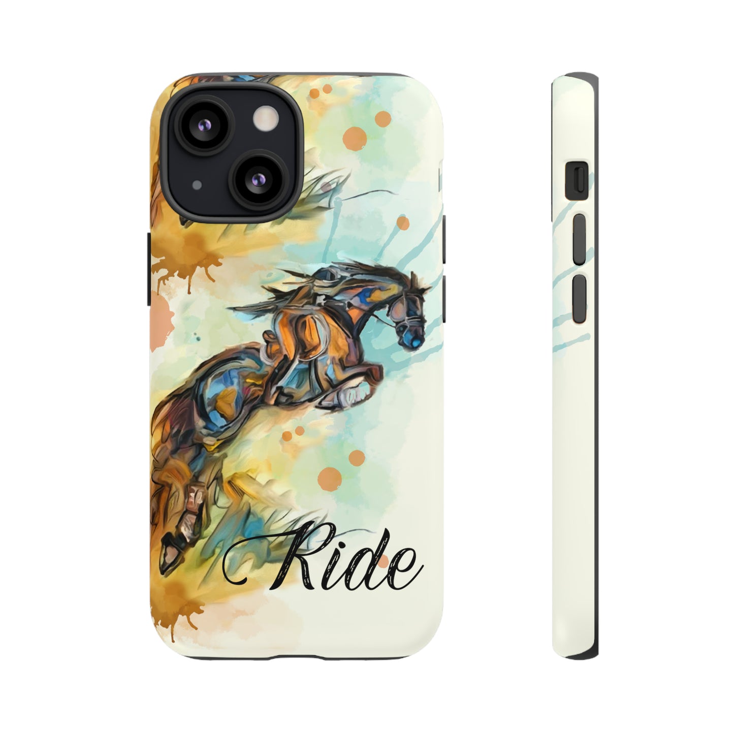 Water color Hunter Jumper Horse arena Study Tough Case Phone Case.