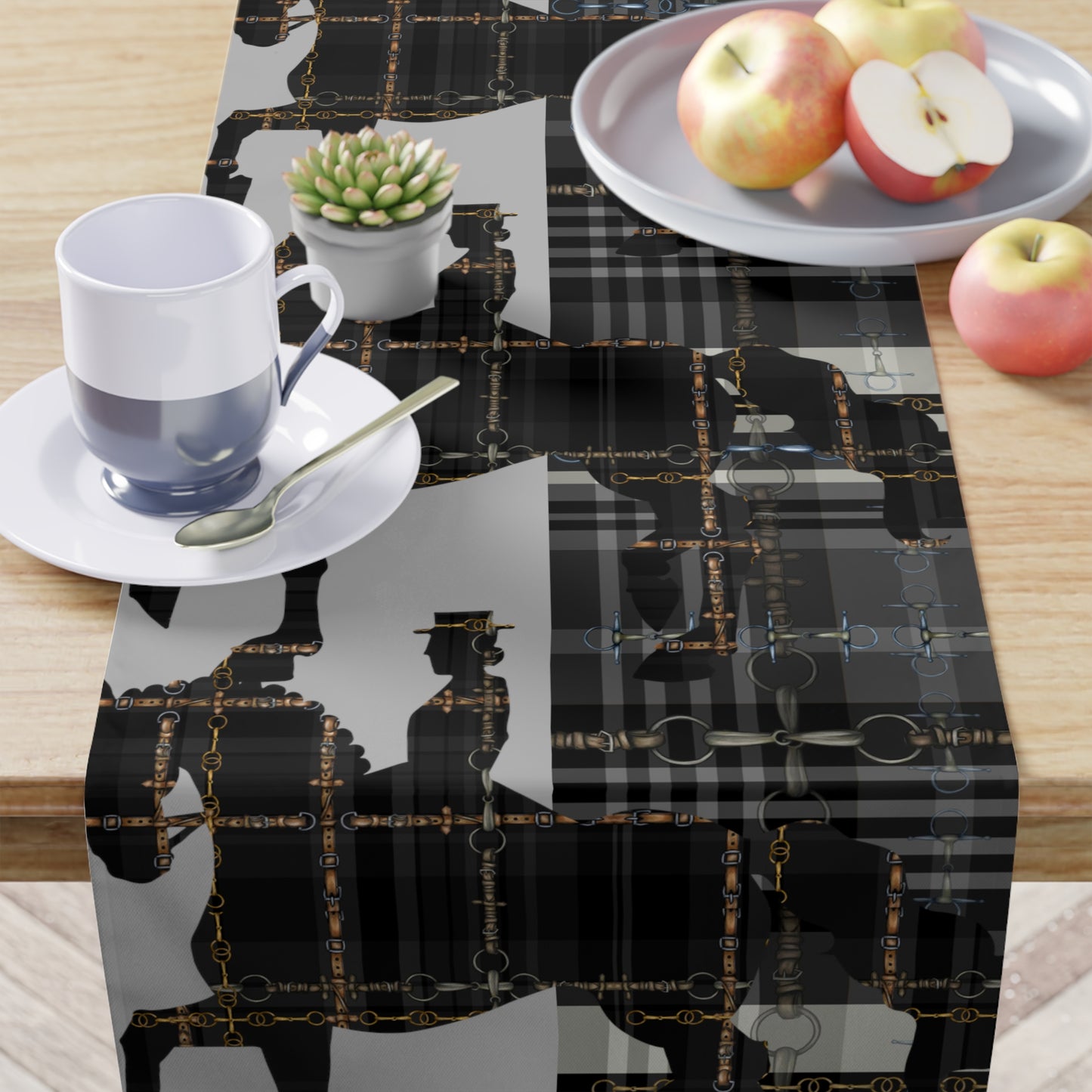 Dressage Bit Motif Table Runner