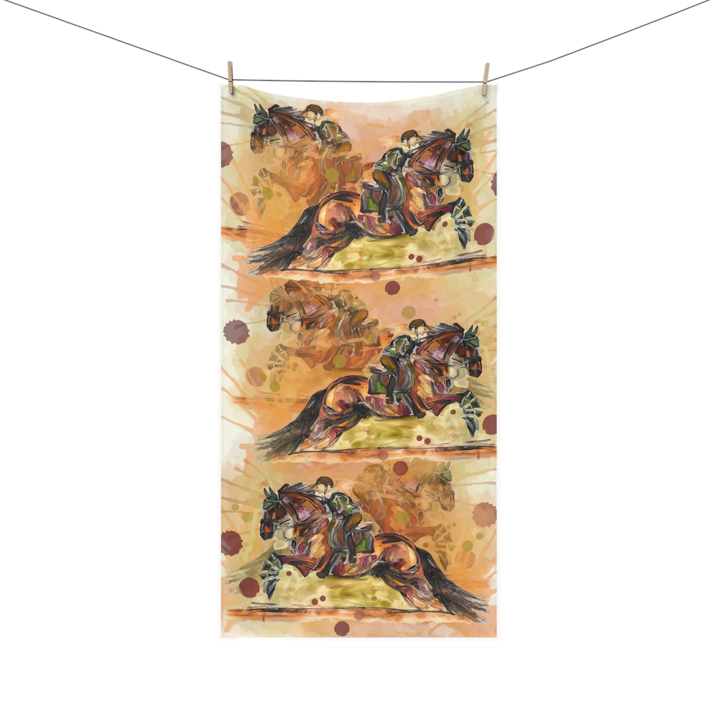 Hunter Jumper Fox and Hound eventing Horse Luxury Bath Towel