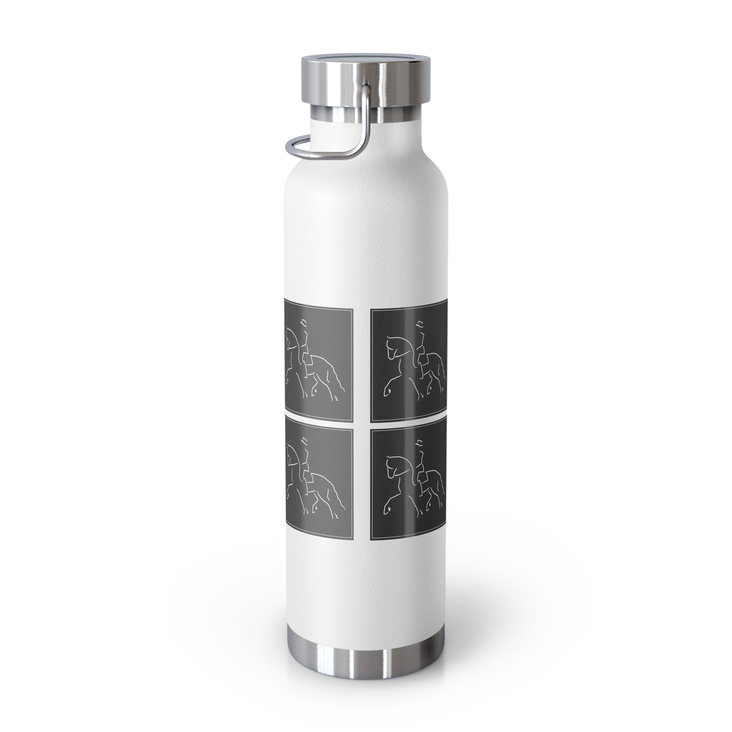 Jenny Veenstra Logo Graphic Friesian color Copper Vacuum Insulated Bottle, 22oz