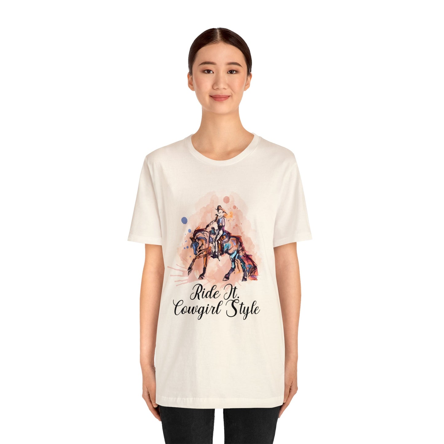 Ride it Cowgirl Style Unisex Jersey Short Sleeve Tee