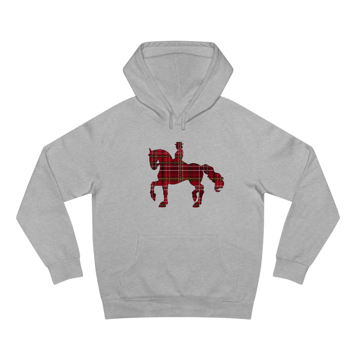 Christmas Piaffe Plaid "Oh What fun it is to ride" Dressage Unisex Supply Hoodie