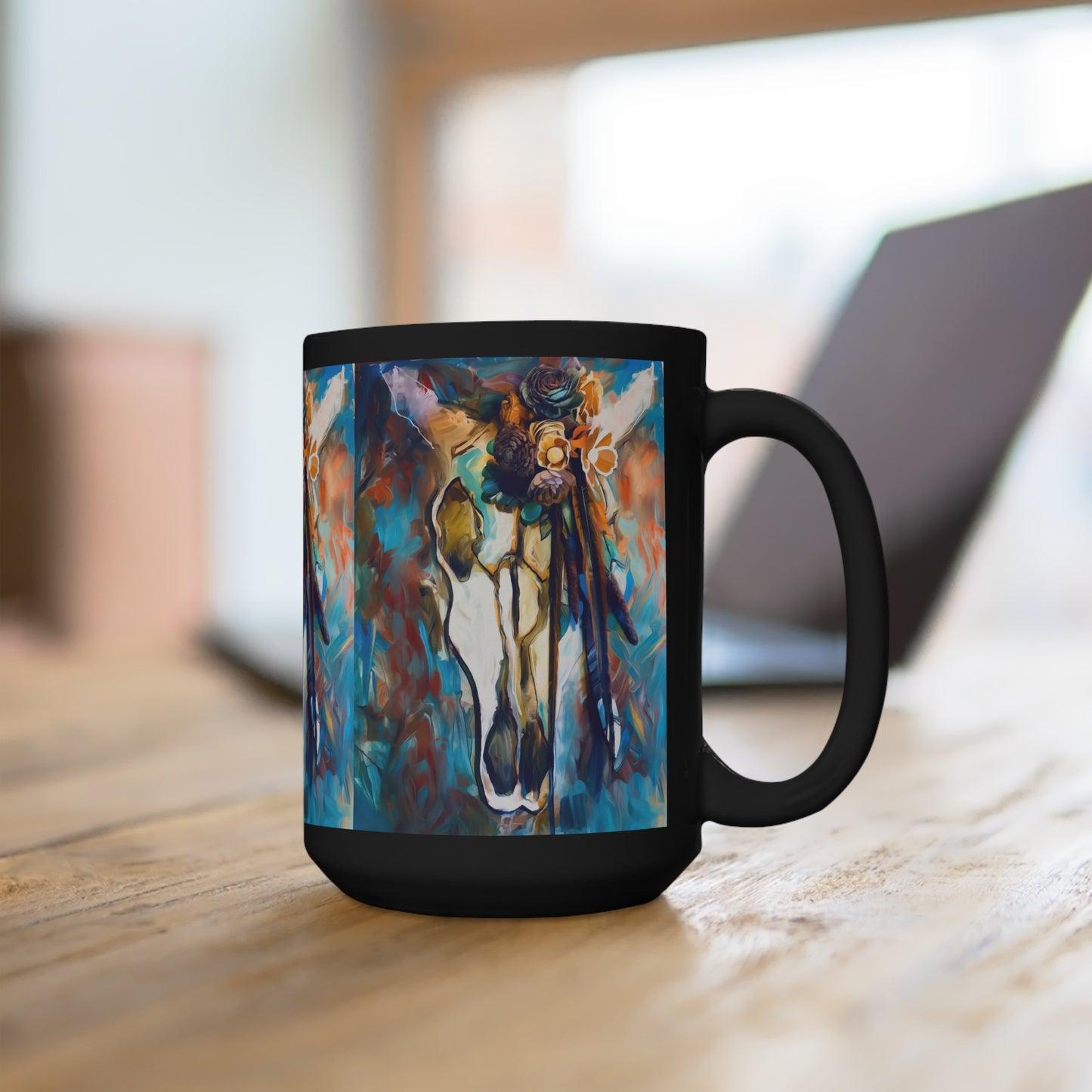 Sugar skull Black Mug 15oz