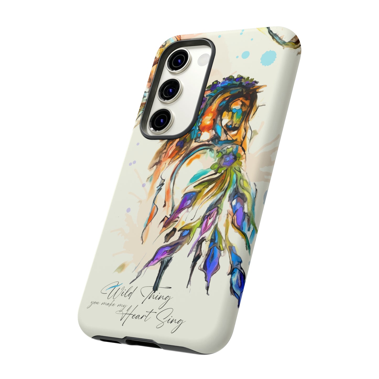 Watercolor Horse Horse Lover Gift Study Tough Case Phone Case.