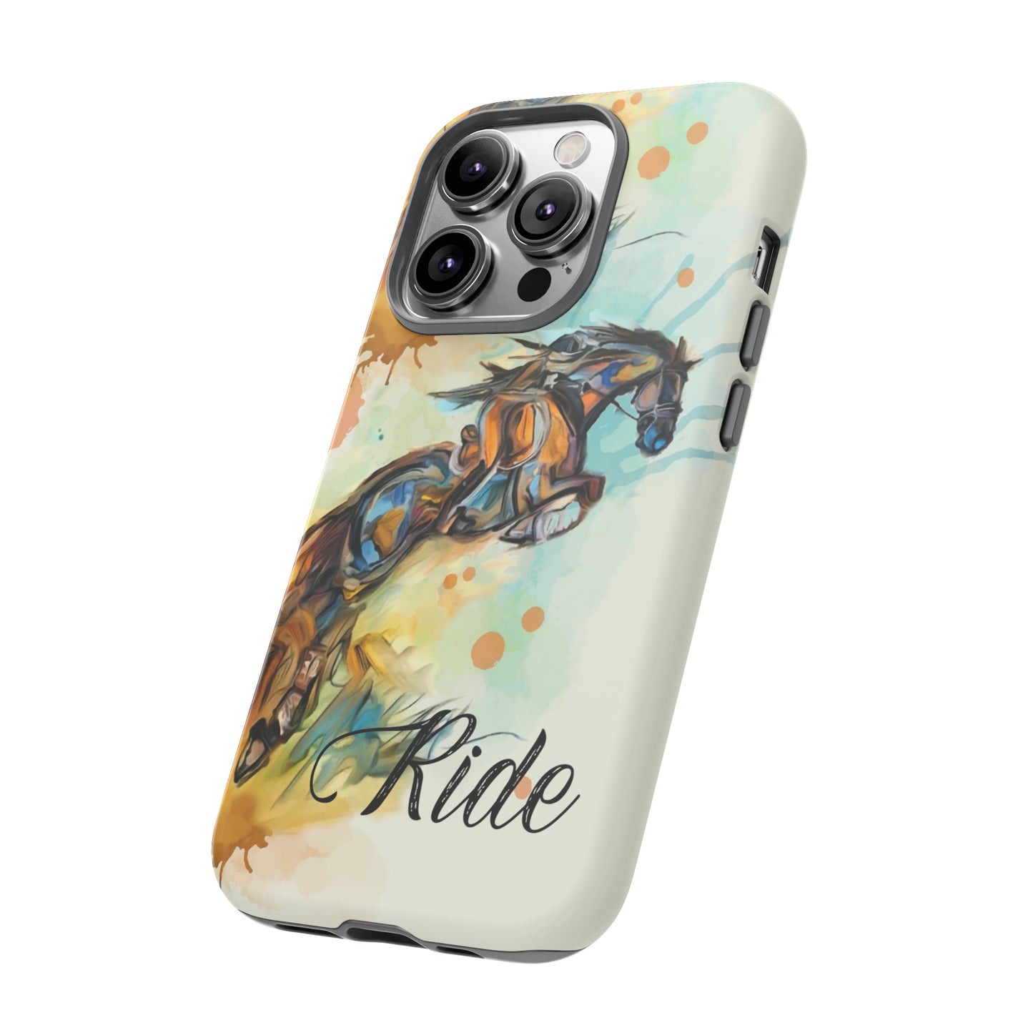 Water color Hunter Jumper Horse arena Study Tough Case Phone Case.