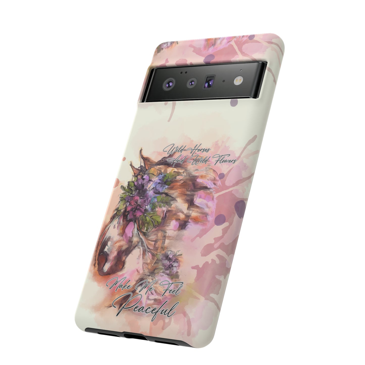 Romantic Equestrian Watercolor Horse Horse Lover Gift Study Tough Case Phone Case.