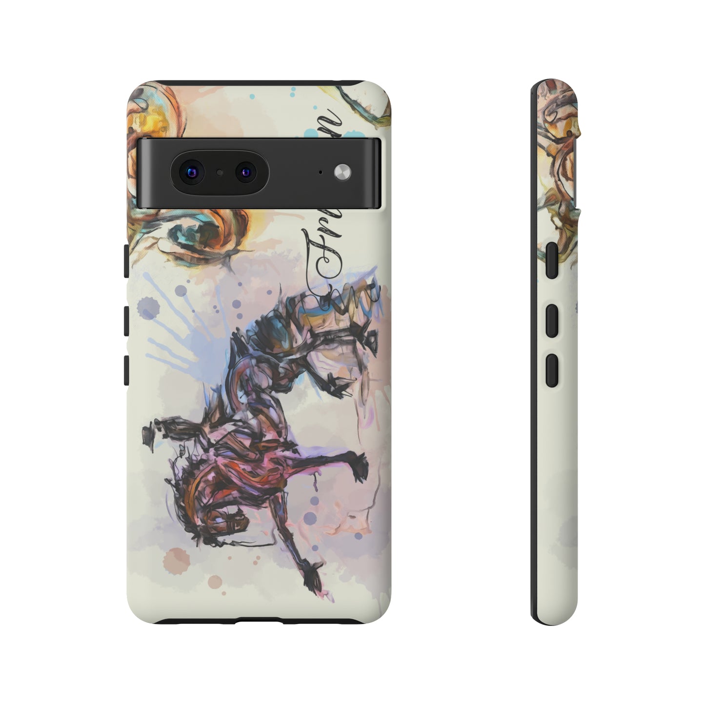 Friesian Watercolor Horse Horse Lover Gift Study Tough Case Phone Case.