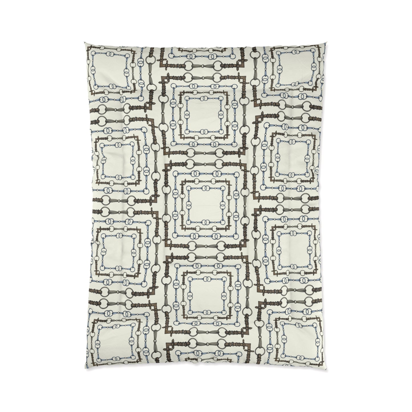 Equestrian Snaffle Bit Comforter - Custom Colors Available