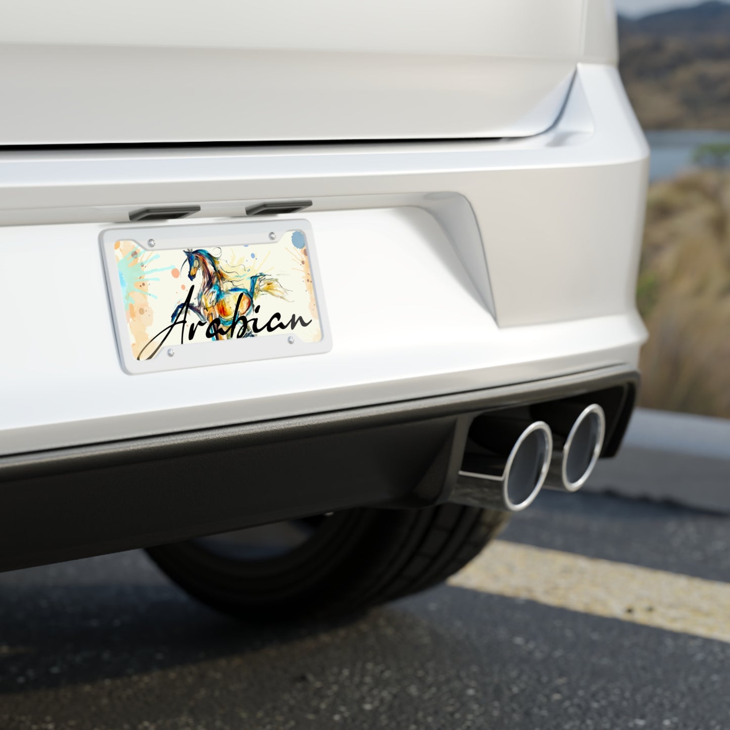Arabian Horse Art License Plate