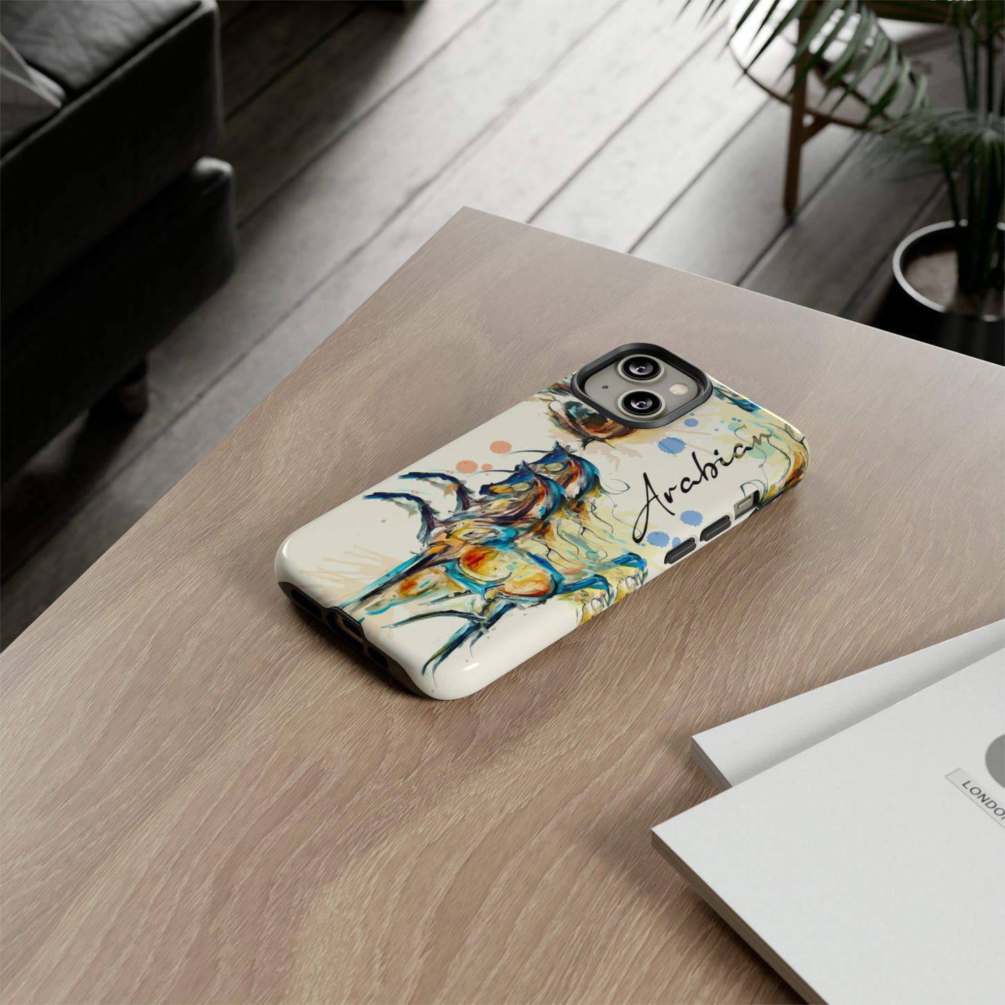 Arabian Watercolor Horse Horse Lover Gift Study Tough Case Phone Case.