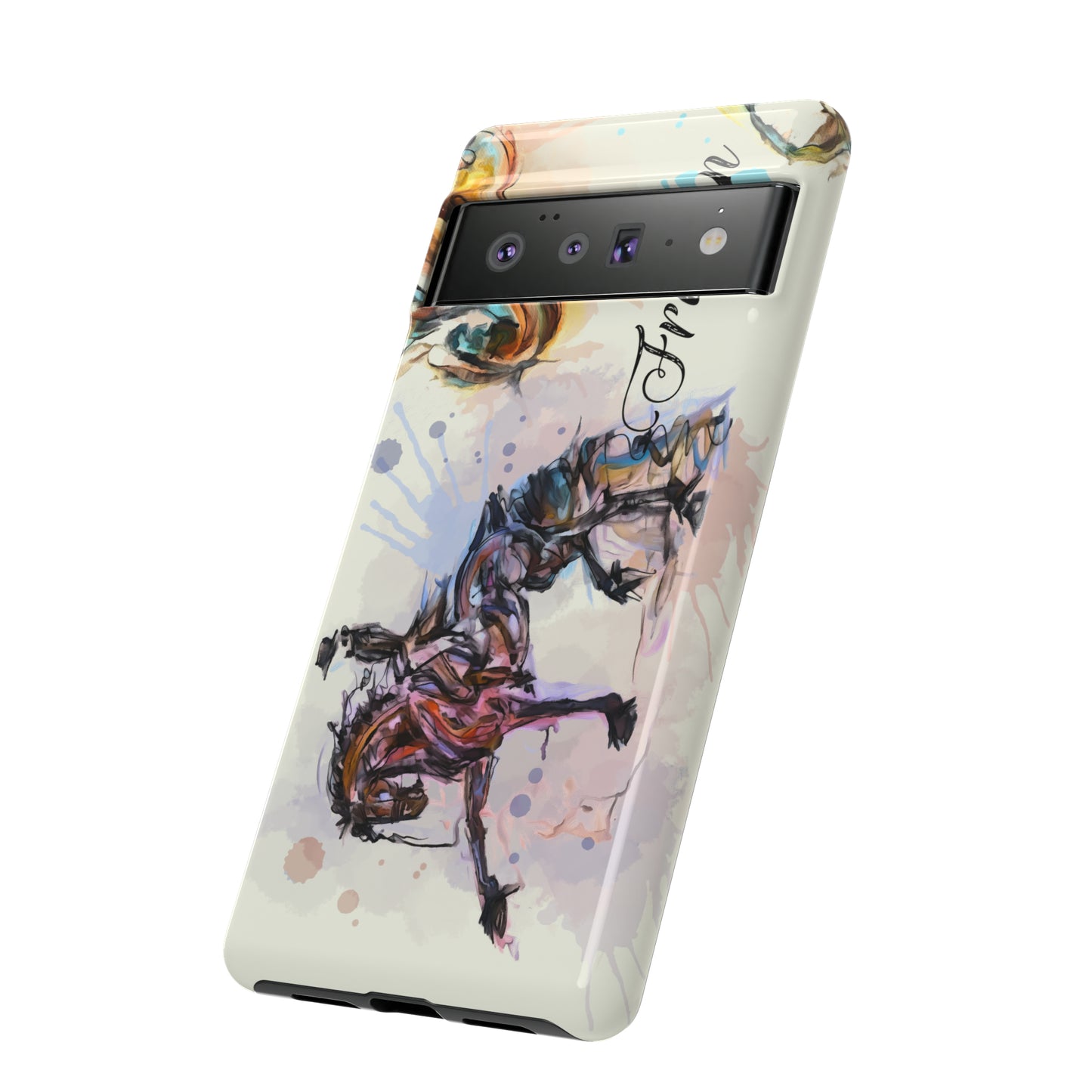 Friesian Watercolor Horse Horse Lover Gift Study Tough Case Phone Case.