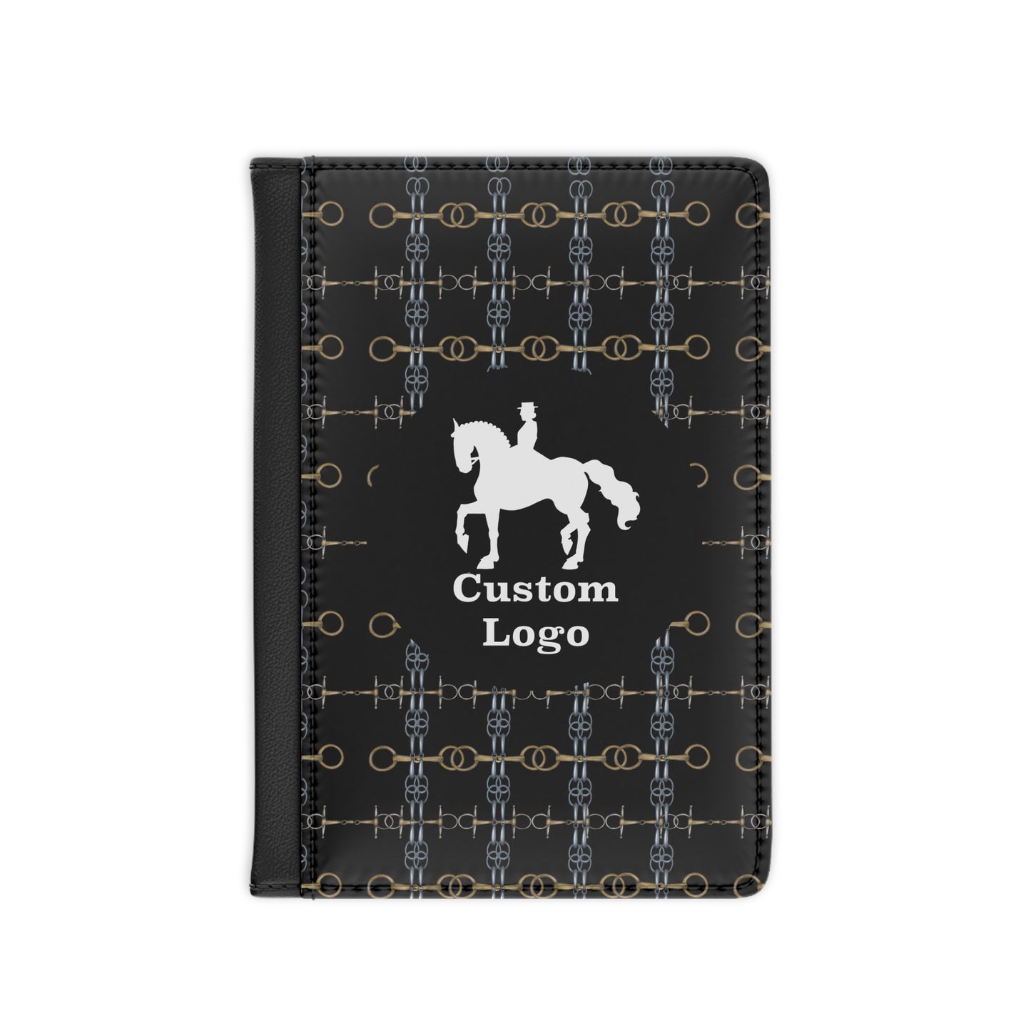 Customizable Equestrian Bit Pattern Passport Cover