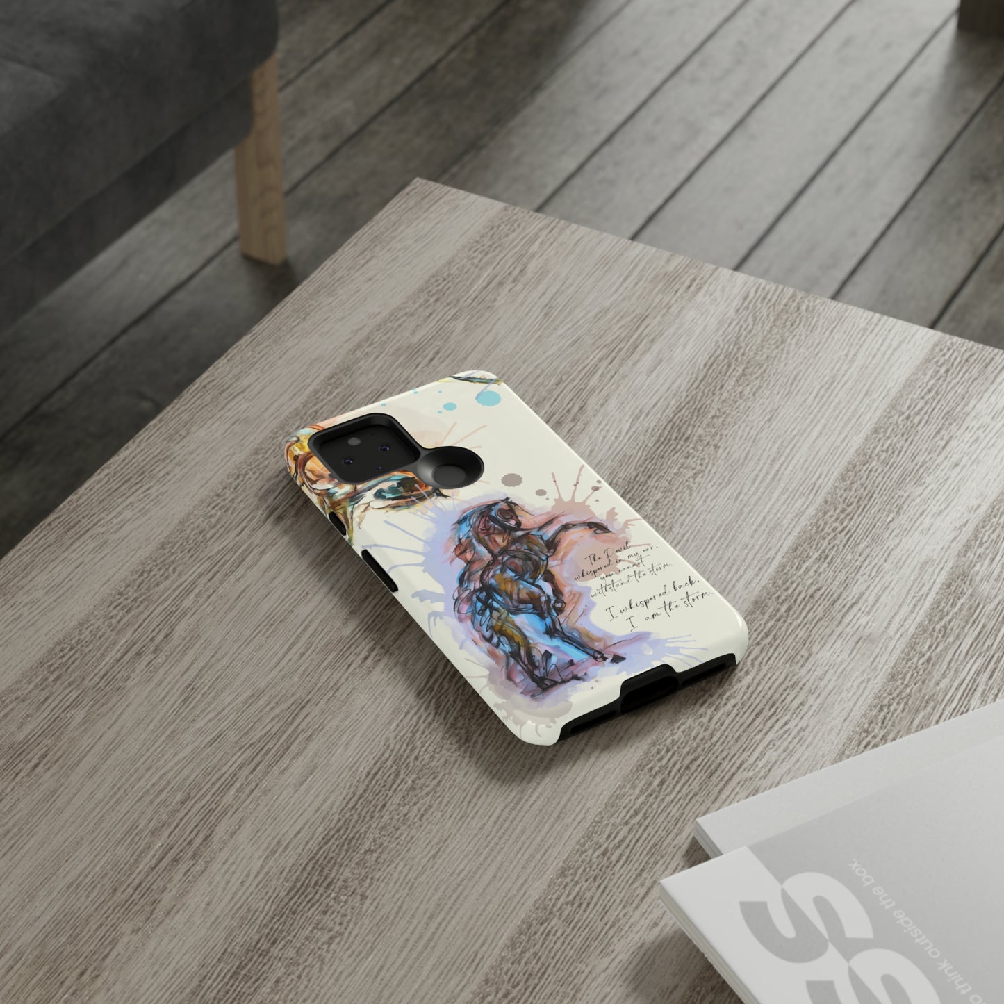 Inspirational Watercolor Horse Horse Lover Gift Study Tough Case Phone Case.