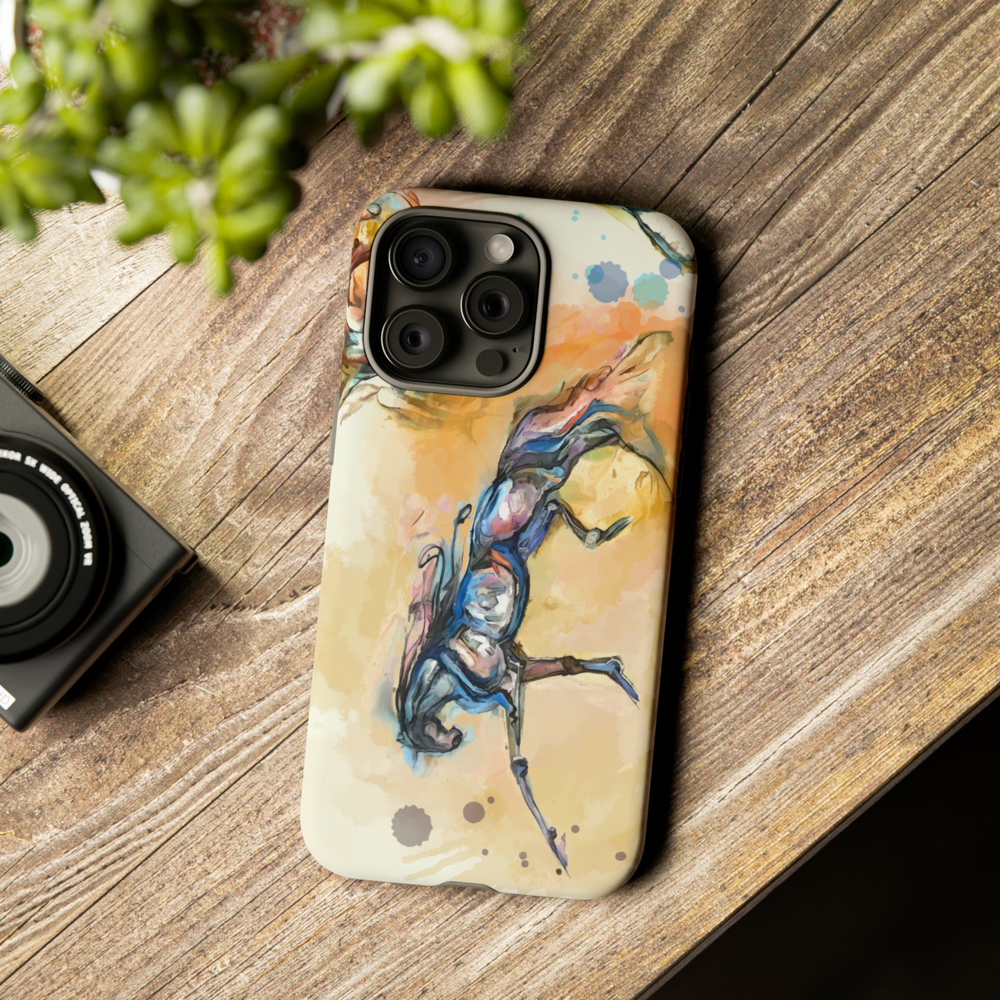 Watercolor Horse Horse Lover Gift Study Tough Case Phone Case.
