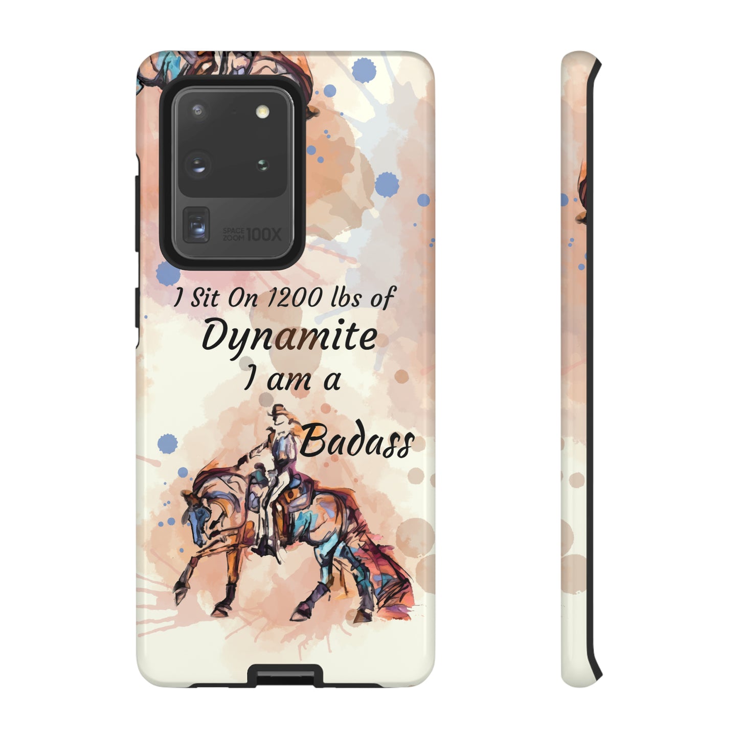 Swearing Western Watercolor Horse Horse Lover Gift Study Tough Case Phone Case.