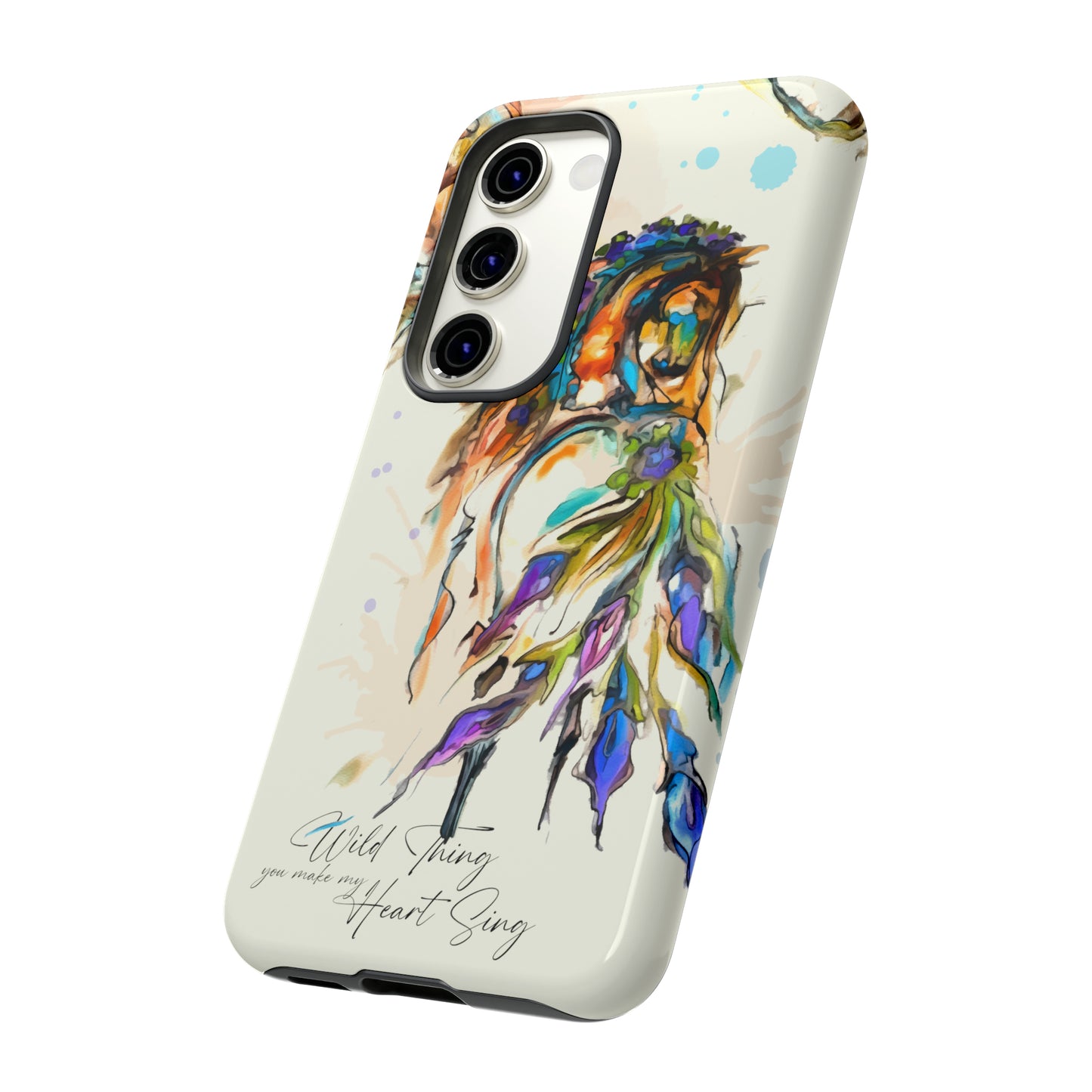 Watercolor Horse Horse Lover Gift Study Tough Case Phone Case.