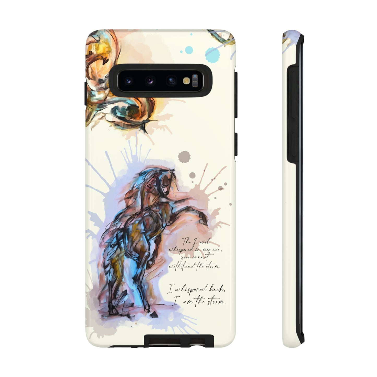 Inspirational Watercolor Horse Horse Lover Gift Study Tough Case Phone Case.