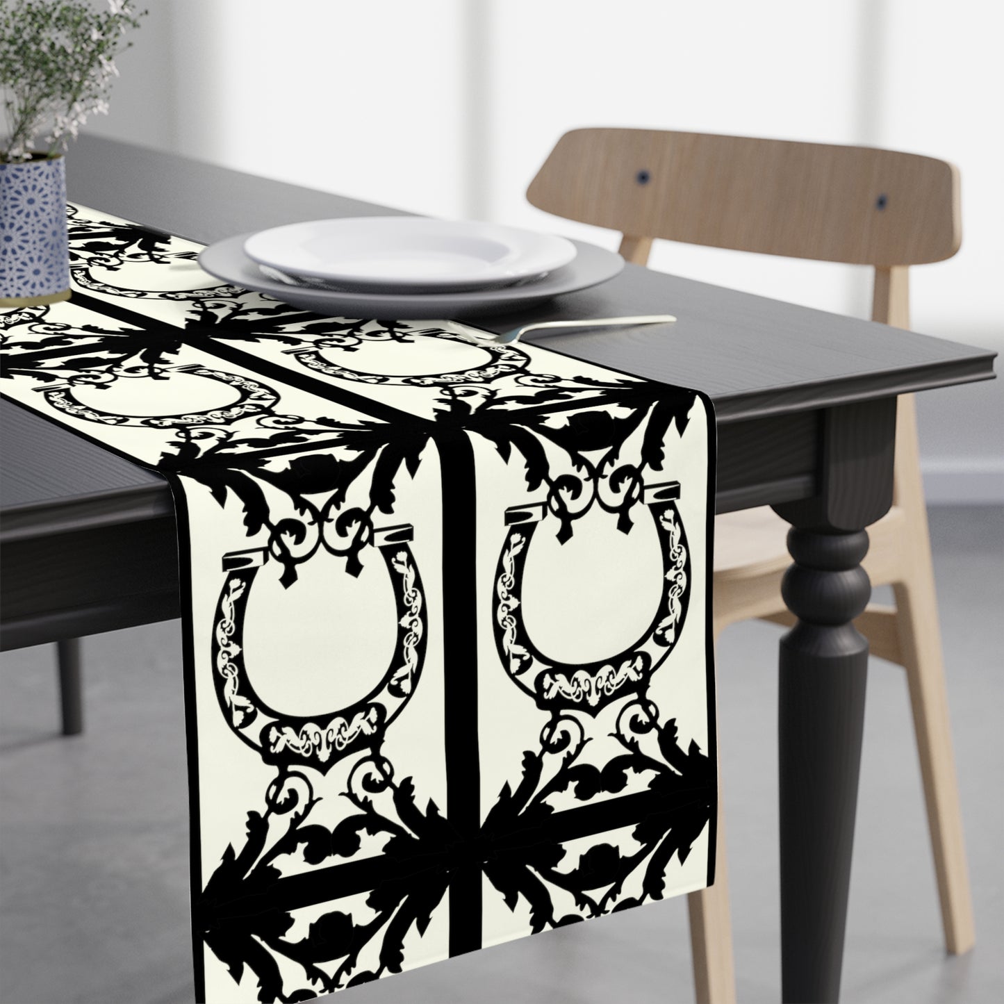 Horseshoe Motif Table Runner