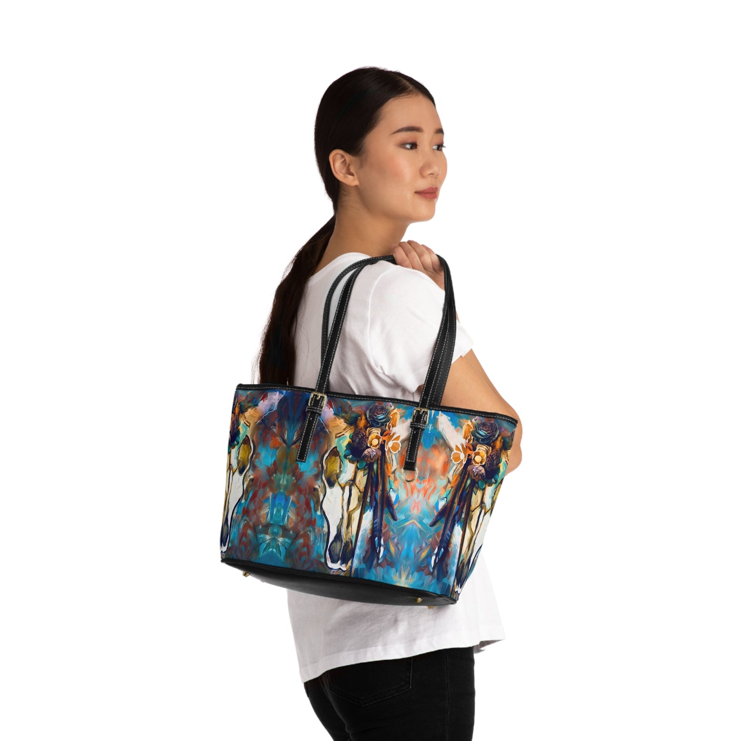 South Western Artistic PU Leather Shoulder Bag