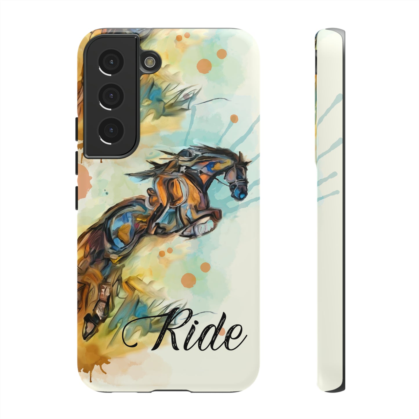Water color Hunter Jumper Horse arena Study Tough Case Phone Case.