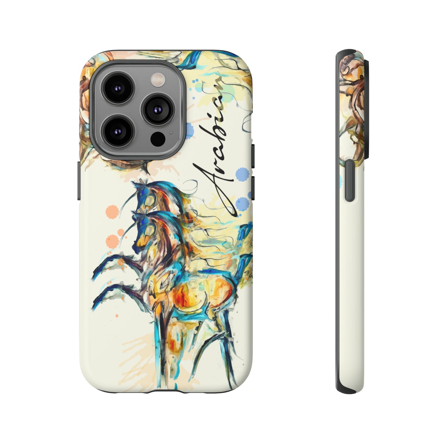 Arabian Watercolor Horse Horse Lover Gift Study Tough Case Phone Case.