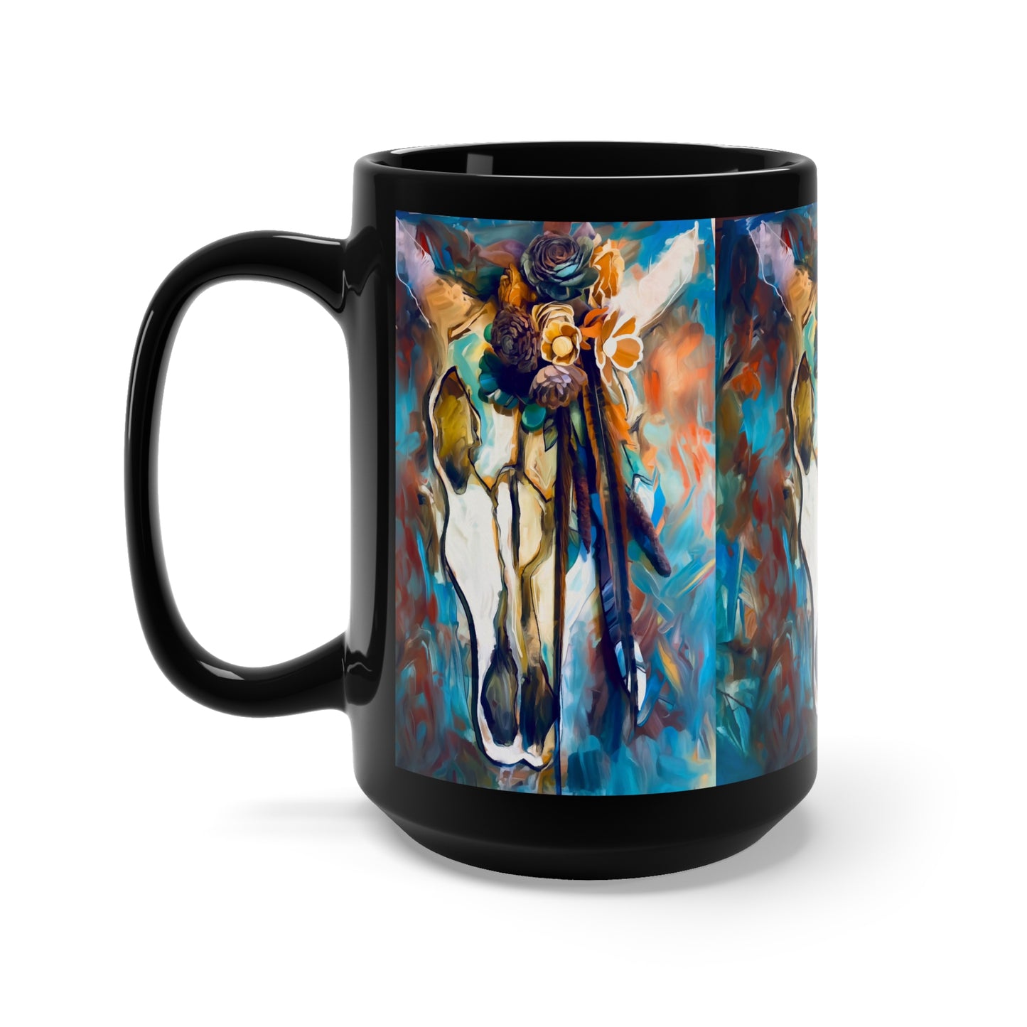 Sugar skull Black Mug 15oz