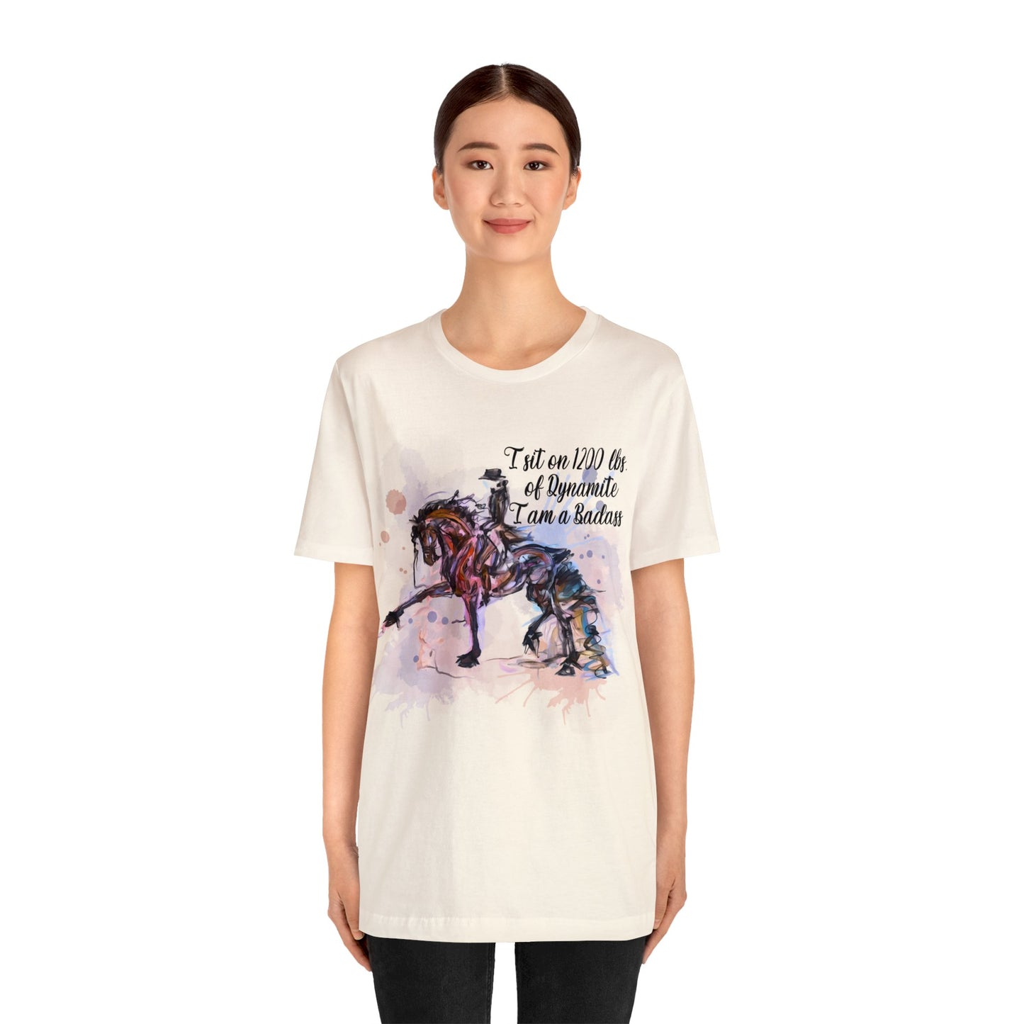 Copy of Raunchy Swearing Horse Art Unisex Jersey Short Sleeve Tee