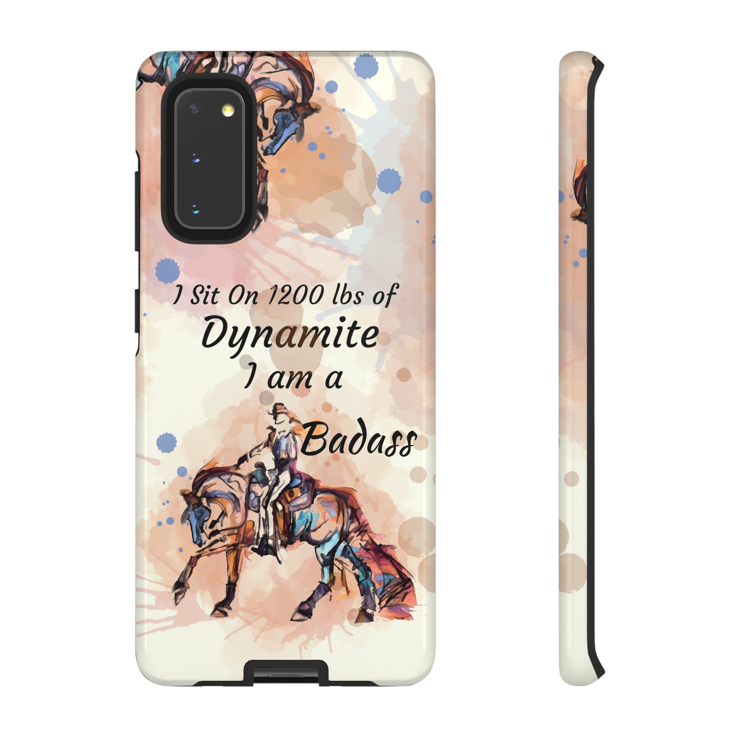 Swearing Western Watercolor Horse Horse Lover Gift Study Tough Case Phone Case.