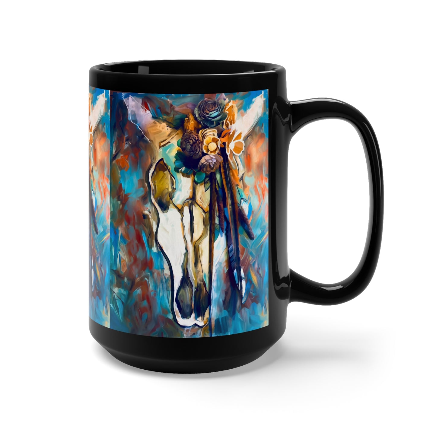 Sugar skull Black Mug 15oz
