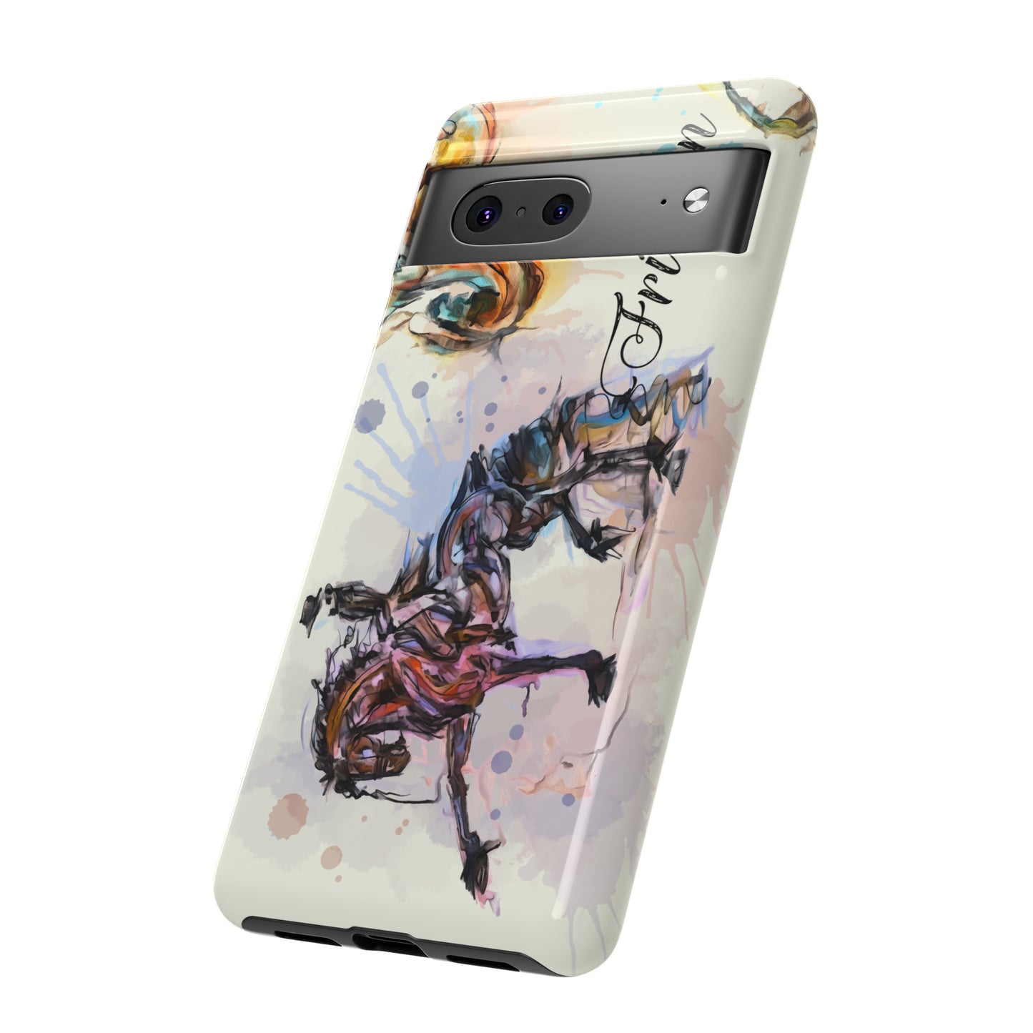 Friesian Watercolor Horse Horse Lover Gift Study Tough Case Phone Case.