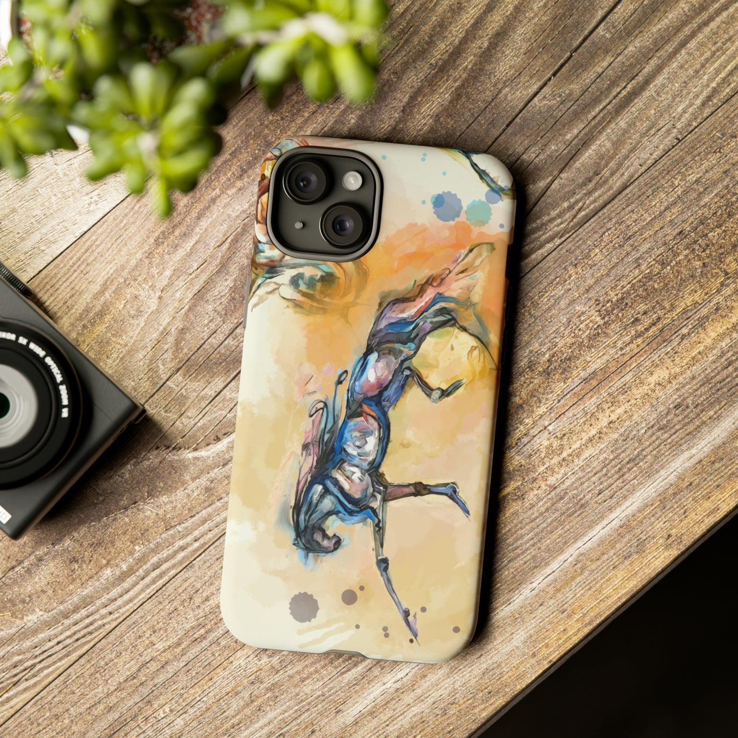 Watercolor Horse Horse Lover Gift Study Tough Case Phone Case.