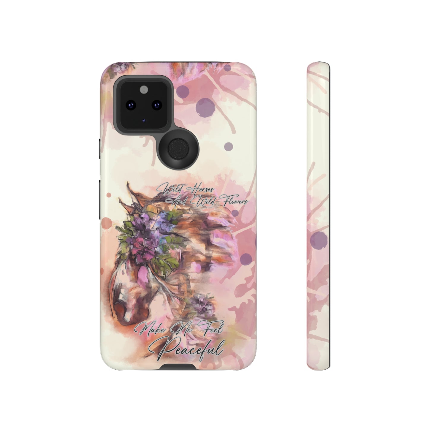 Romantic Equestrian Watercolor Horse Horse Lover Gift Study Tough Case Phone Case.
