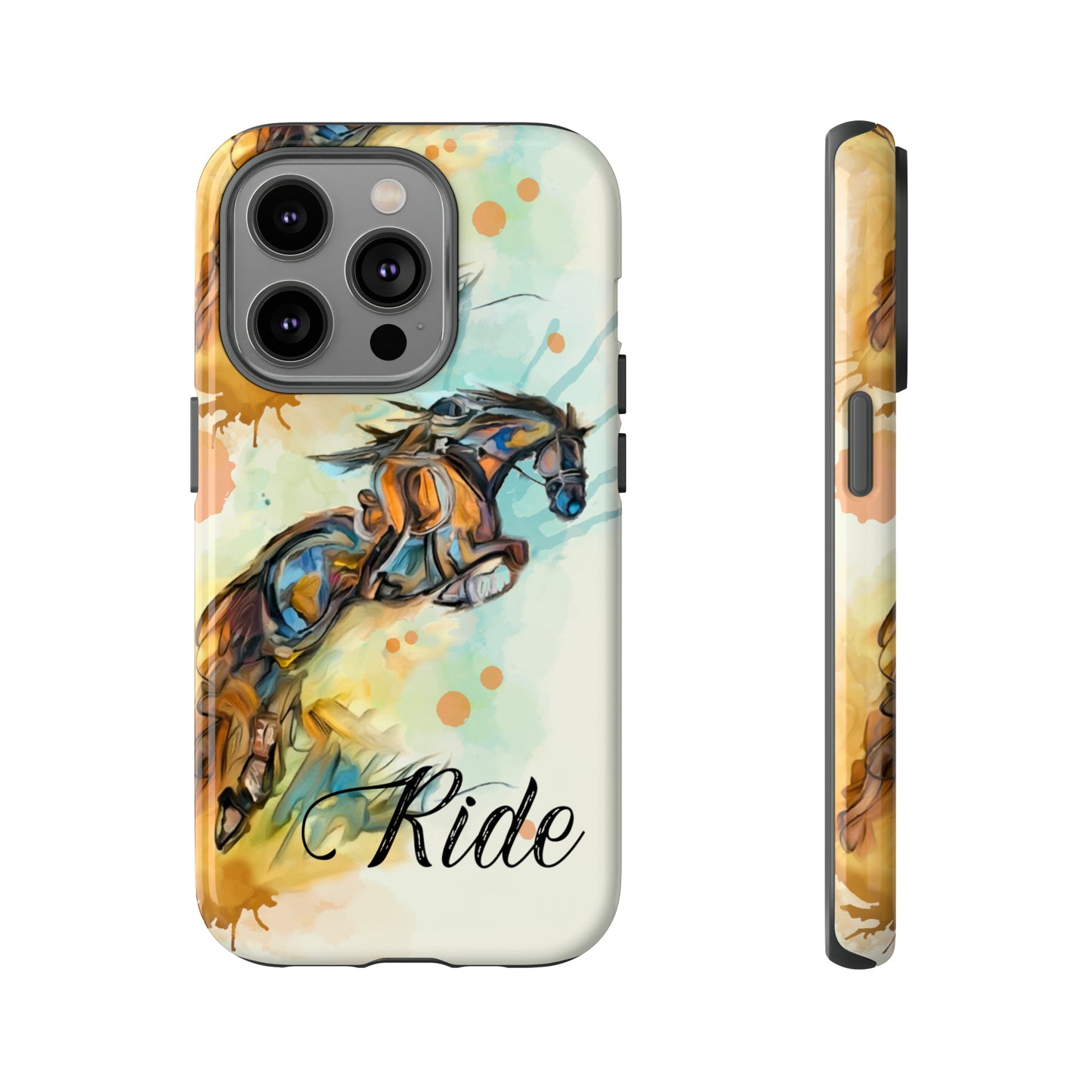 Water color Hunter Jumper Horse arena Study Tough Case Phone Case.