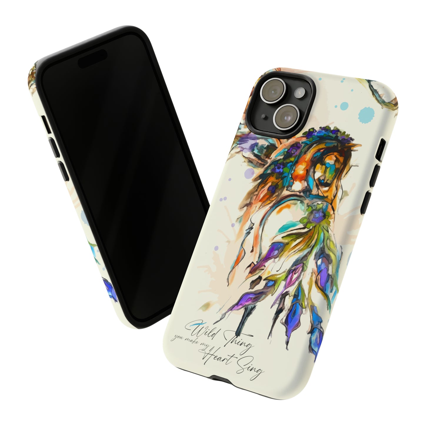 Watercolor Horse Horse Lover Gift Study Tough Case Phone Case.