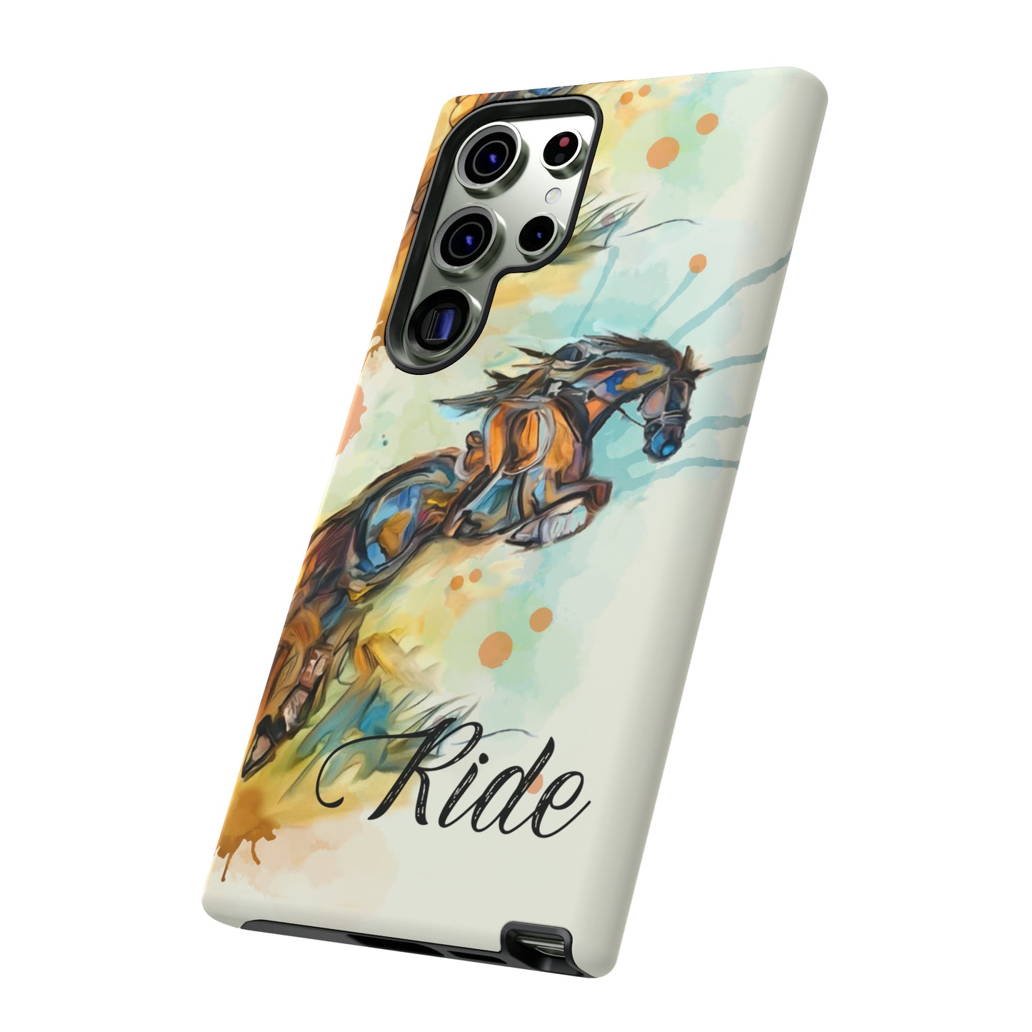 Water color Hunter Jumper Horse arena Study Tough Case Phone Case.