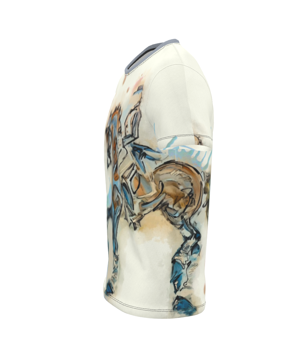 Watercolor Wrap Around All Over Print T Shirt