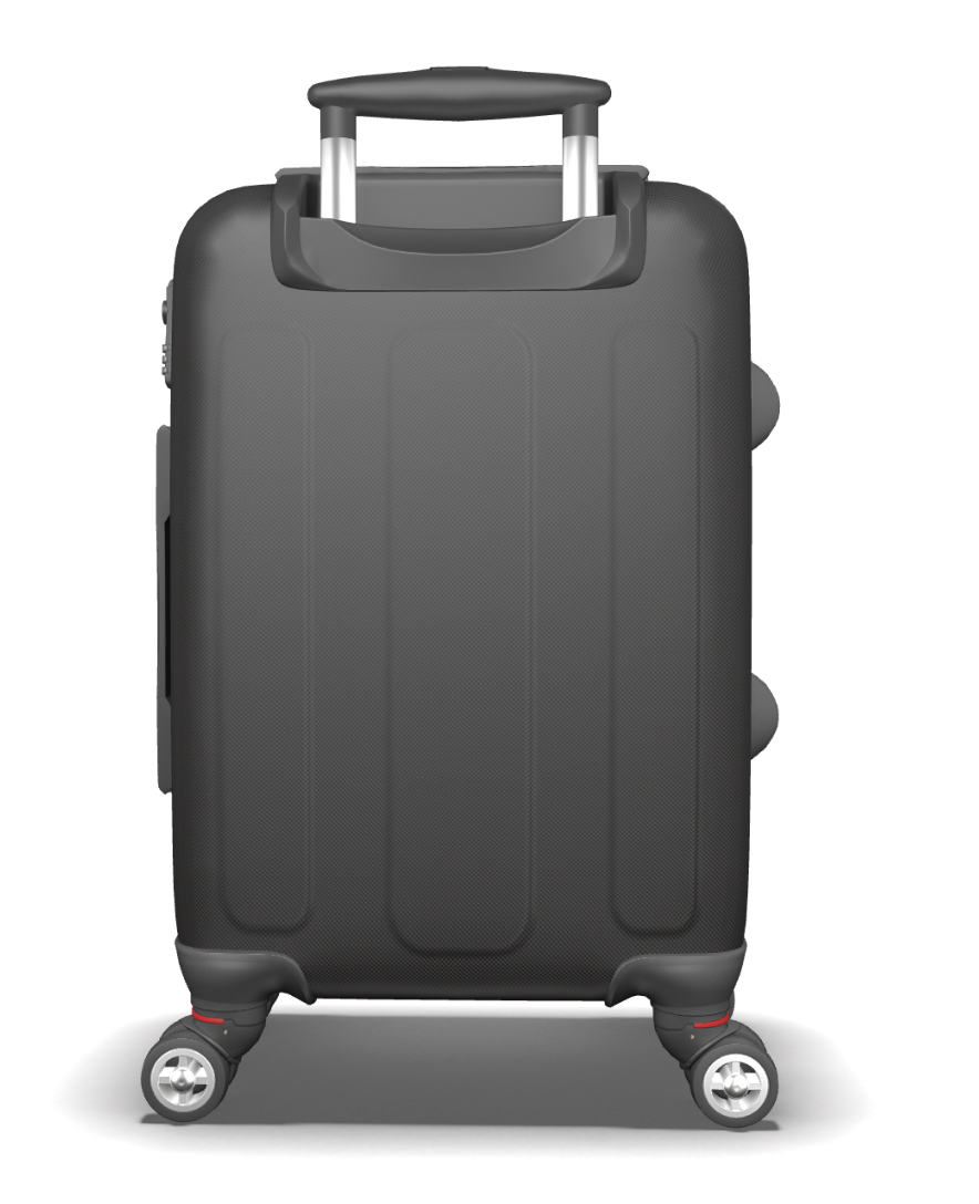 Jenny Veenstra Ivory and Black Equestrian Style Suitcase