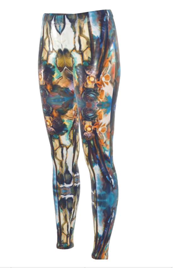 Southwestern Artistic Skull High Waisted Leggings